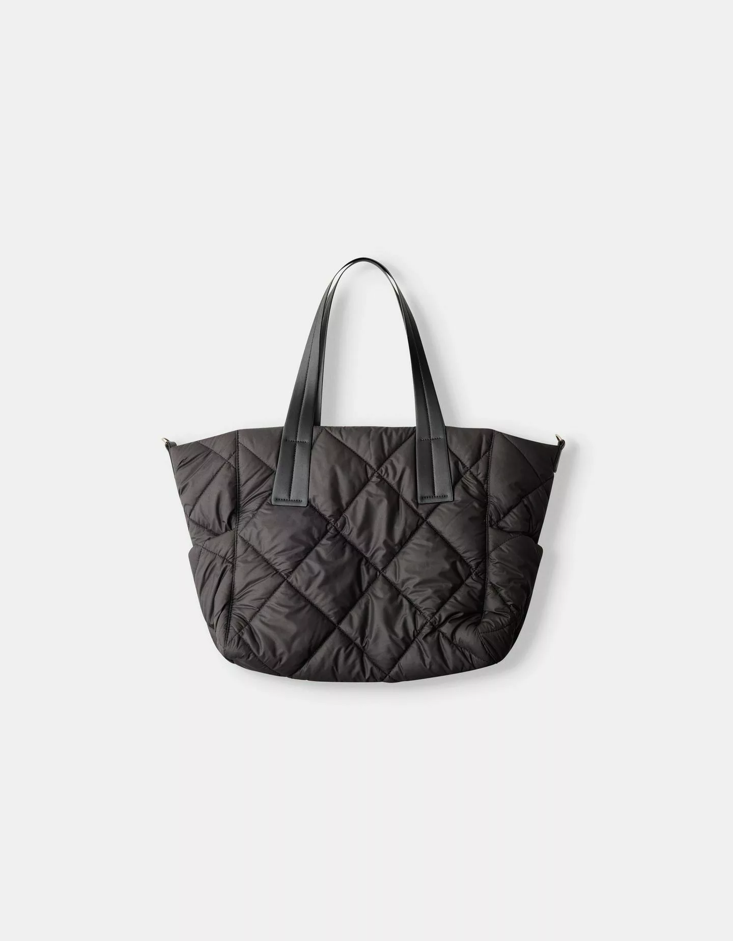 Bershka Gesteppte Shopper-Tasche Damen Schwarz günstig online kaufen