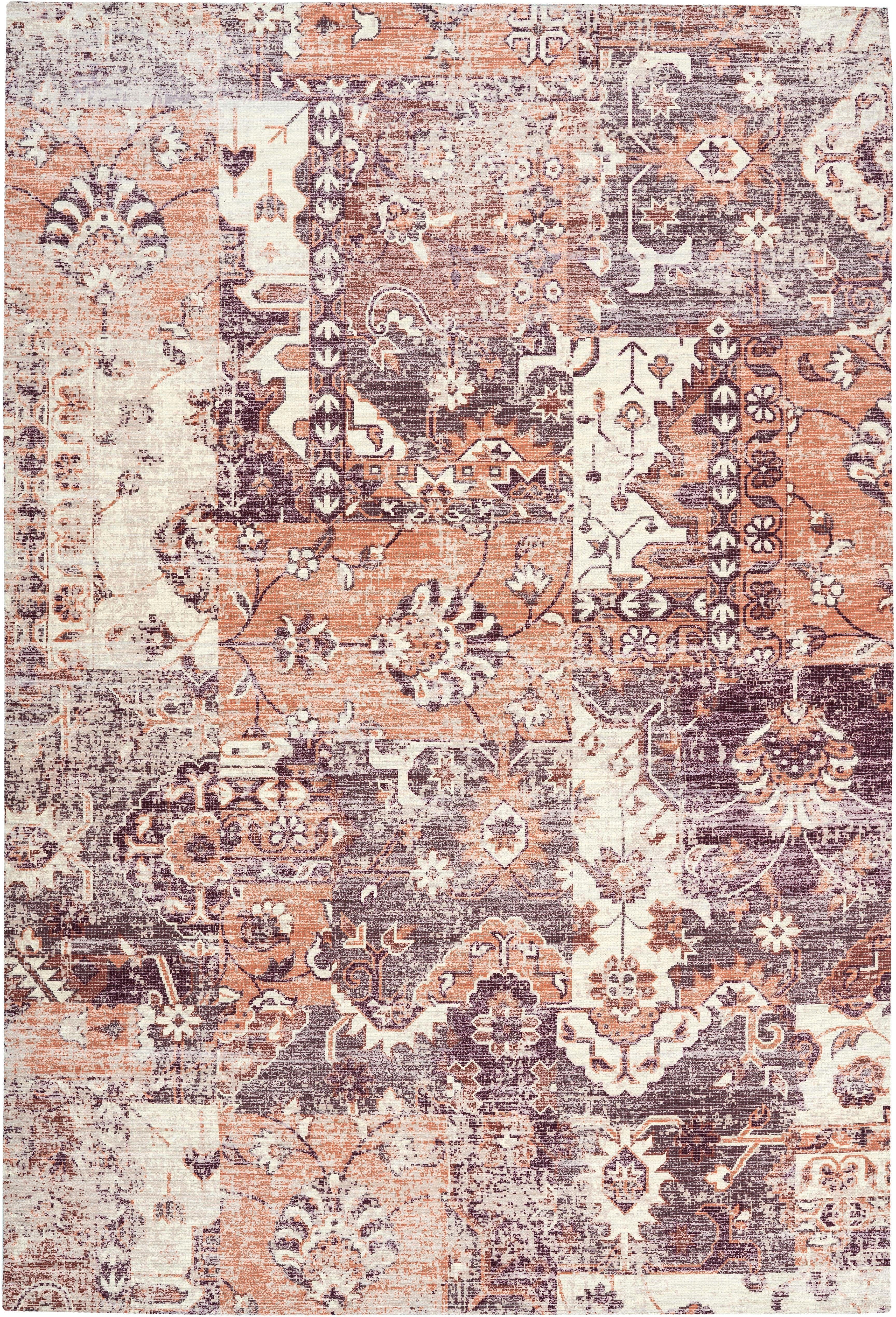 my home Teppich »Salma«, rechteckig, 10 mm Höhe, Vintage Design, Wohnzimmer günstig online kaufen