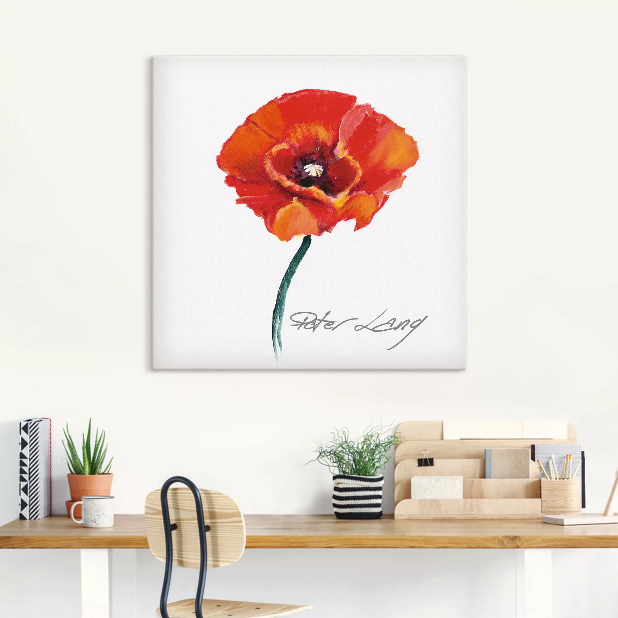 Artland Wandbild »Blume_weiß III«, Blumen, (1 St.), als Leinwandbild, Poste günstig online kaufen
