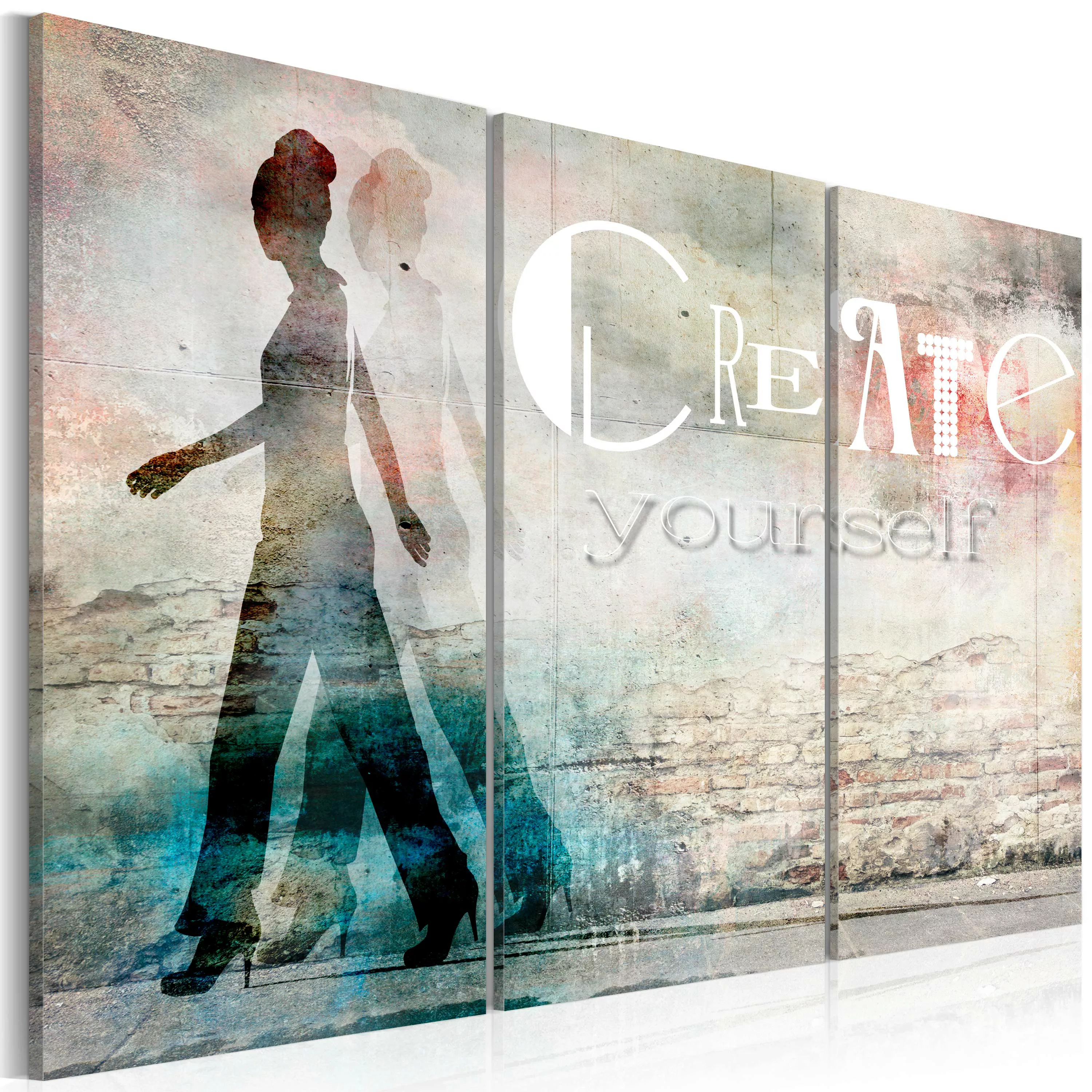 Wandbild - Create yourself - triptych günstig online kaufen