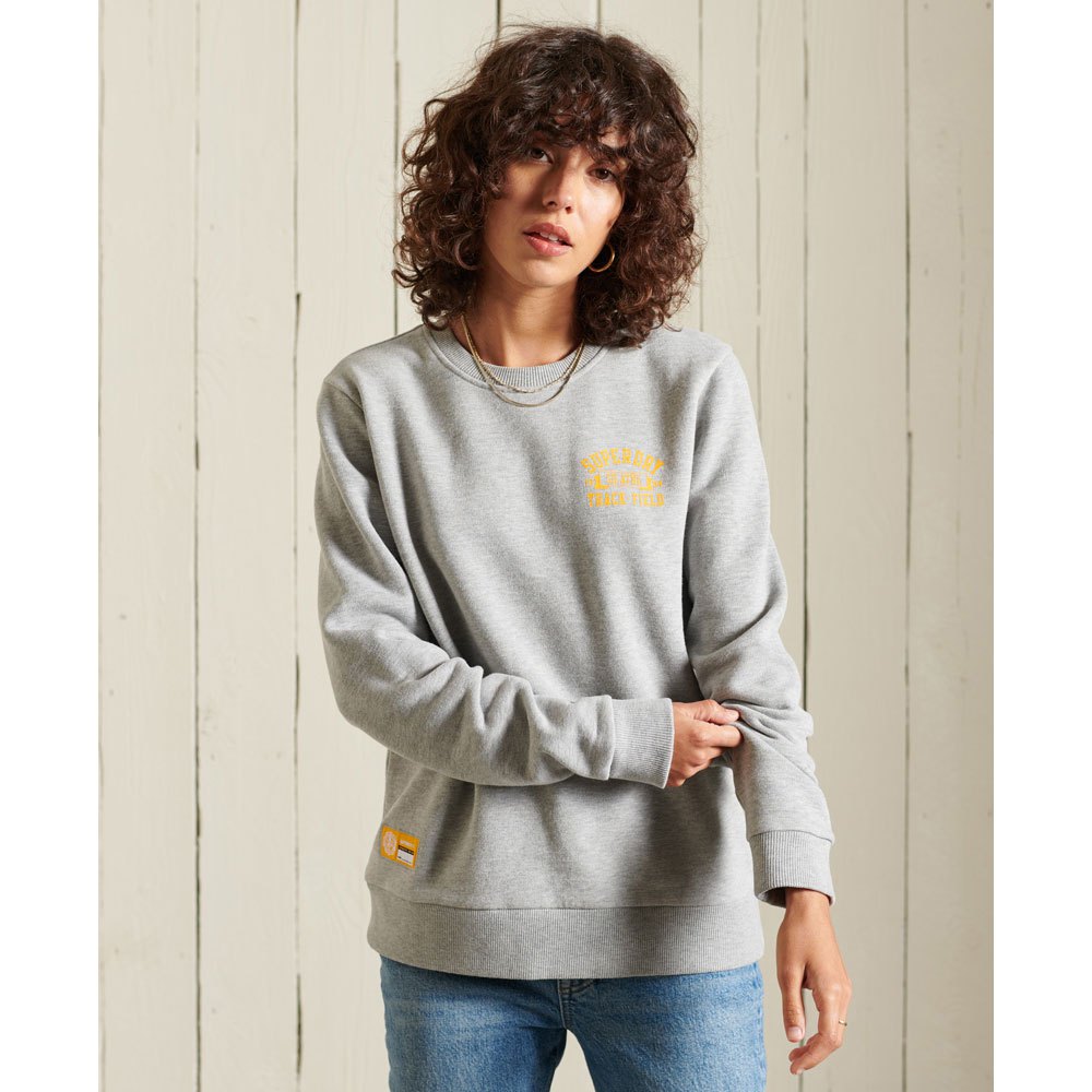 Superdry Track & Field Crew Sweatshirt S Grey Marl günstig online kaufen