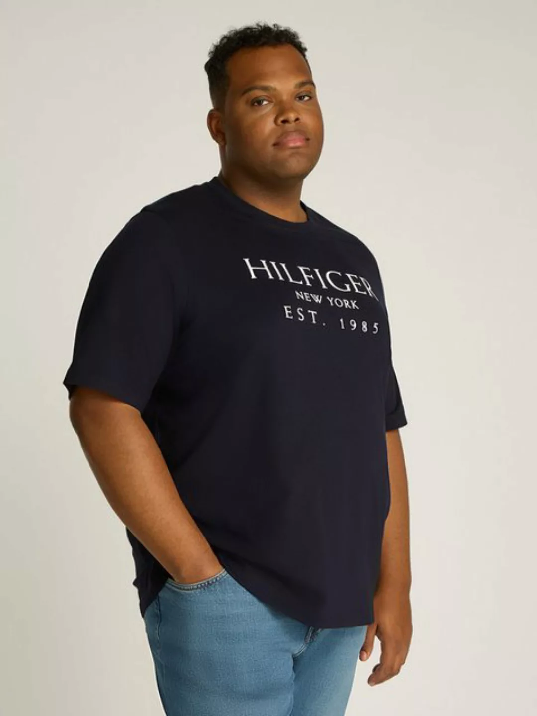 Tommy Hilfiger Big & Tall Rundhalsshirt "BT-BIG HILFIGER TEE-T", in Großen günstig online kaufen