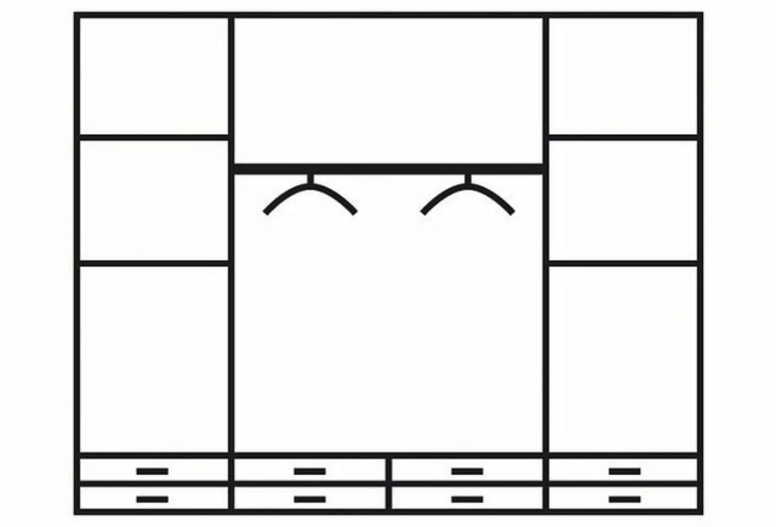 rauch Kleiderschrank Kleiderschrank Schrank Garderobe deckenhoher Schrank B günstig online kaufen