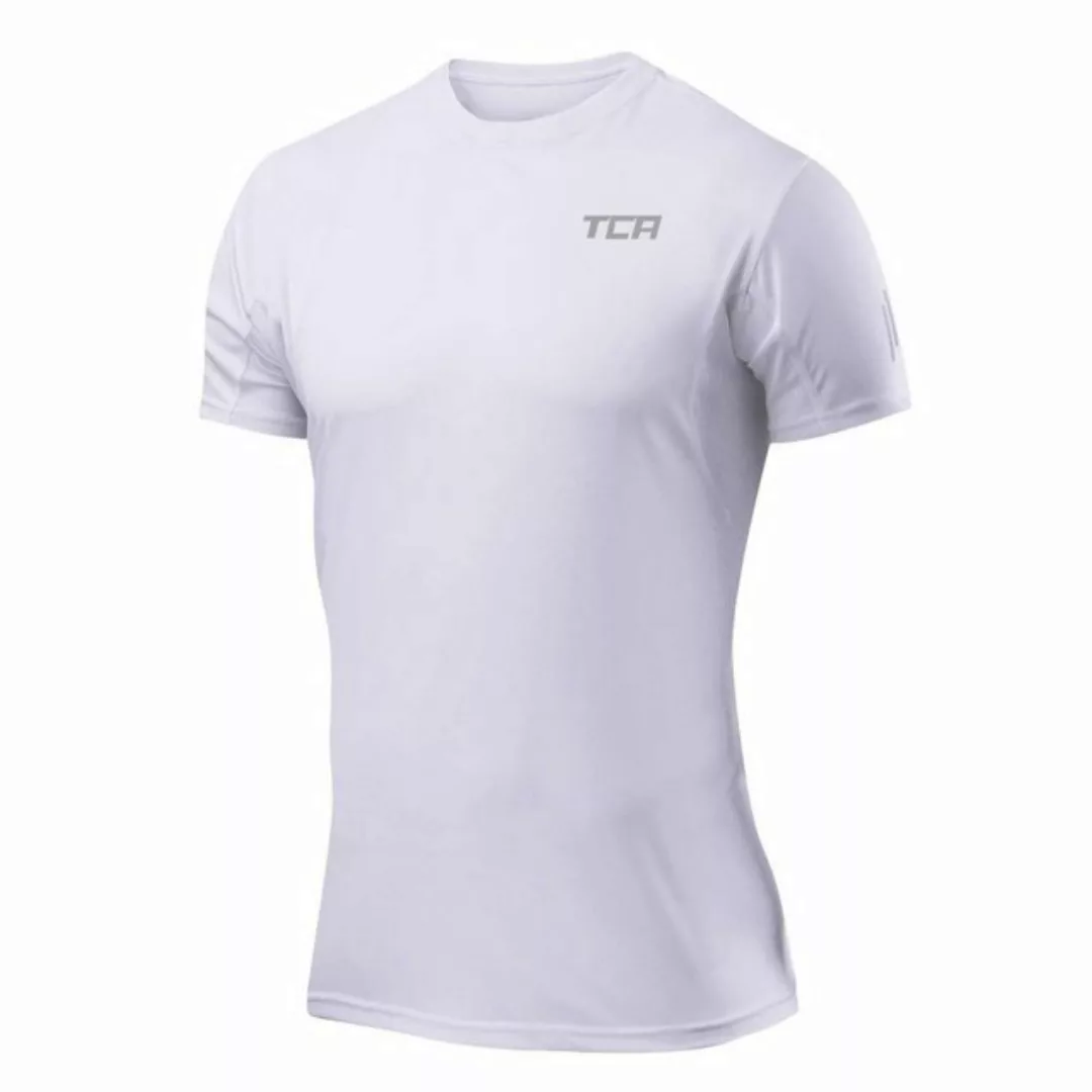 TCA T-Shirt TCA Herren Atomic T-Shirt - Weiss, Quickdry, UPF 50+ (1-tlg) günstig online kaufen