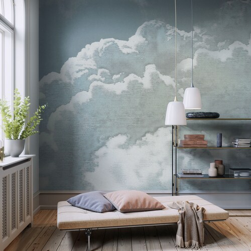 Komar Fototapete Vintage Clouds B/L: ca. 250x250 cm günstig online kaufen