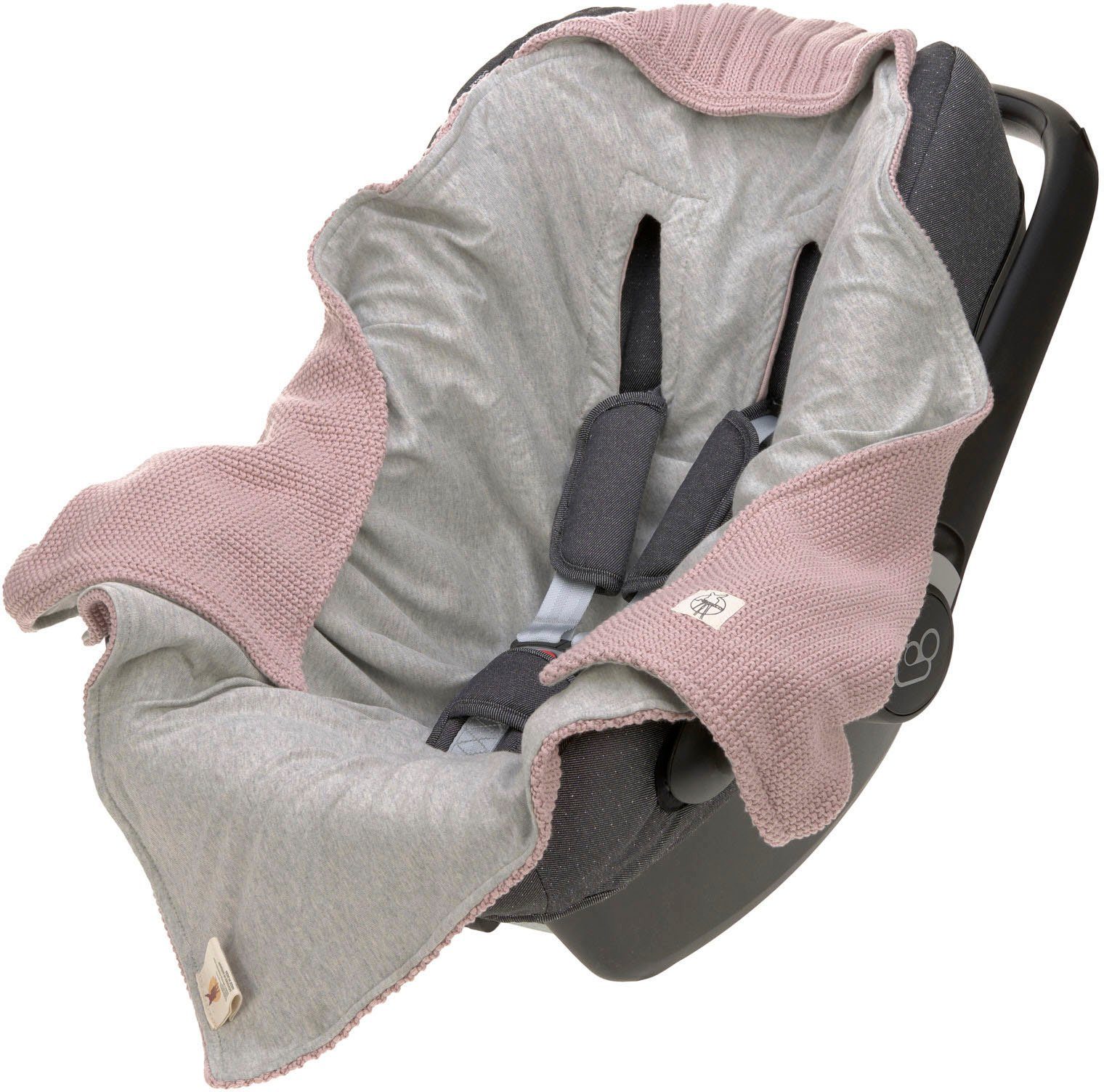 Einschlagdecke Einschlagdecke für Babyschale, dusty pink, günstig online kaufen
