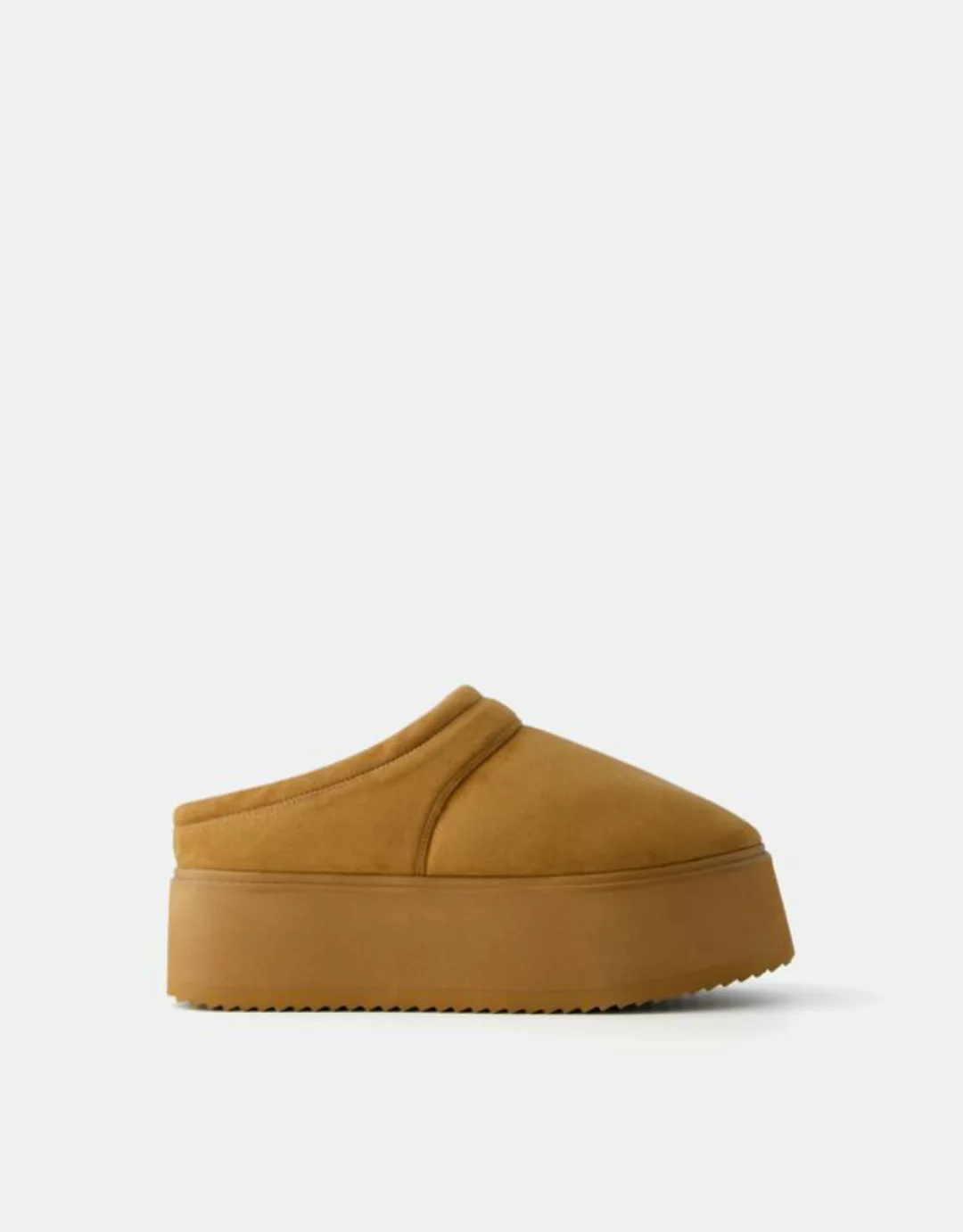 Bershka Plateau-Clogs Mit Fellfutter Bskteen 35 Sandfarbe günstig online kaufen