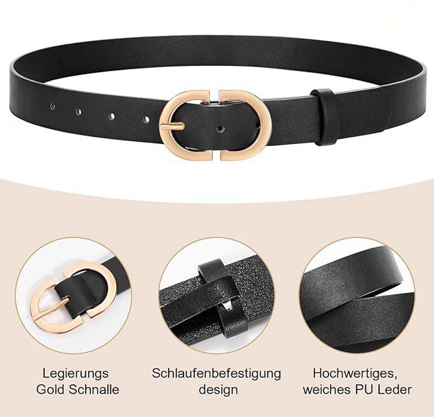 Coonoor Ledergürtel für Jeans Hosen Leder günstig online kaufen