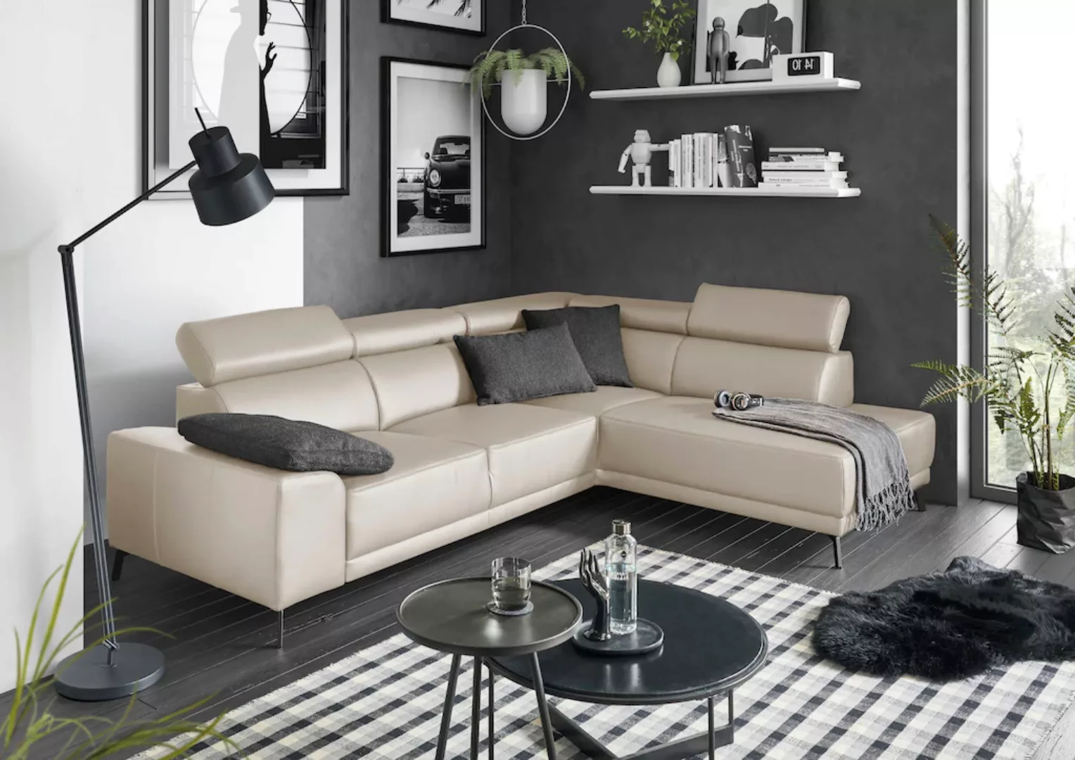 3C Candy Ecksofa "Greve modern und bequem, inkl. manueller Kopfteilverstell günstig online kaufen