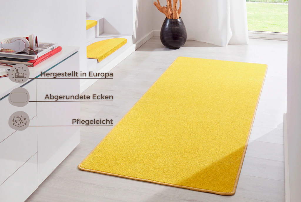 HANSE Home Teppich »Fancy«, rechteckig, Kurzflor, weich, uni, gekettelt, Wo günstig online kaufen