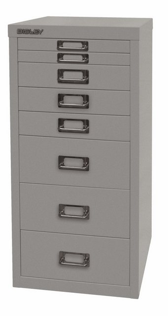 Bisley Aktenschrank MultiDrawer Schubladenschrank in Silber - Maße: H 59 x günstig online kaufen