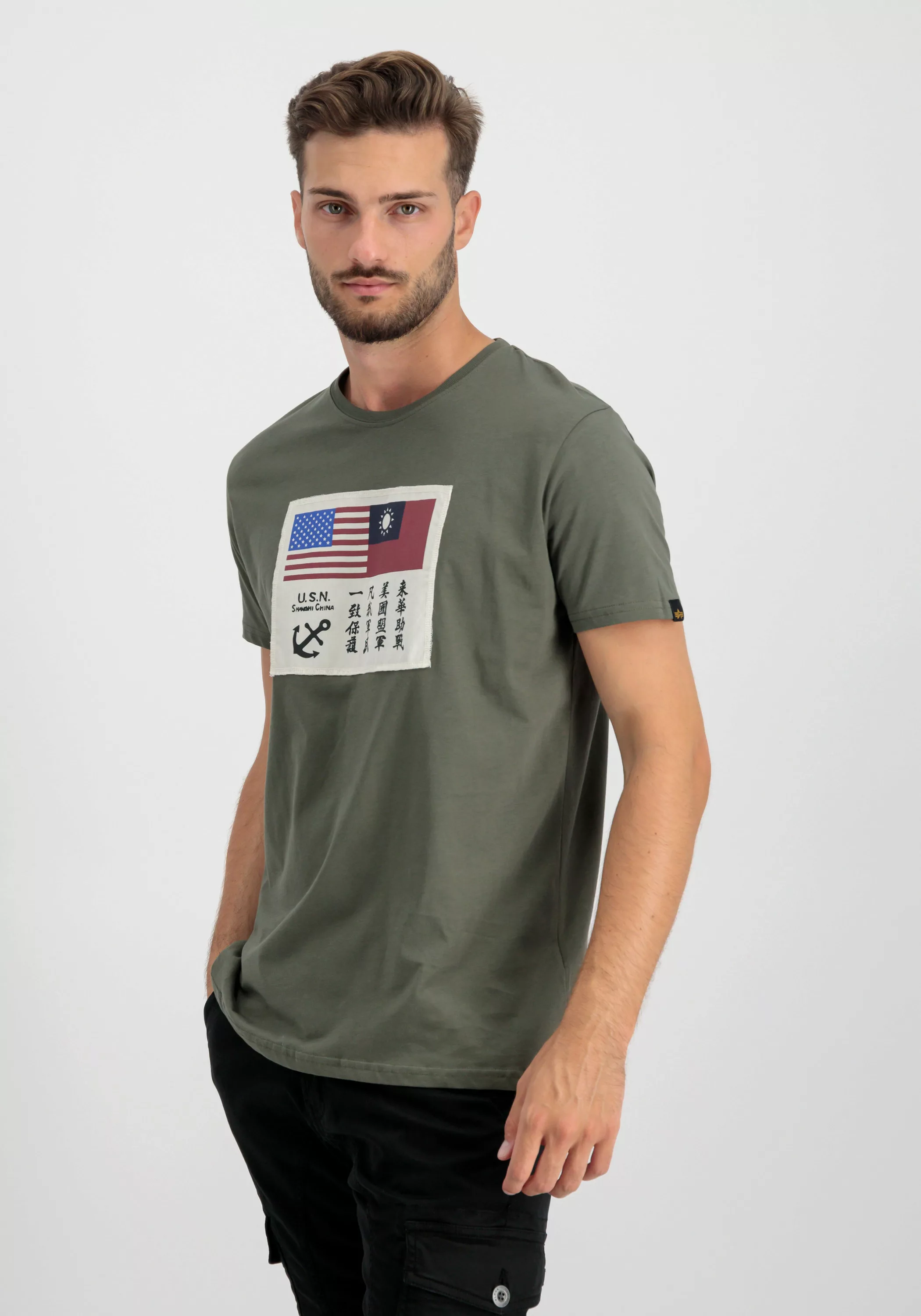 Alpha Industries T-Shirt "Alpha Industries Men - T-Shirts USN Blood Chit T- günstig online kaufen