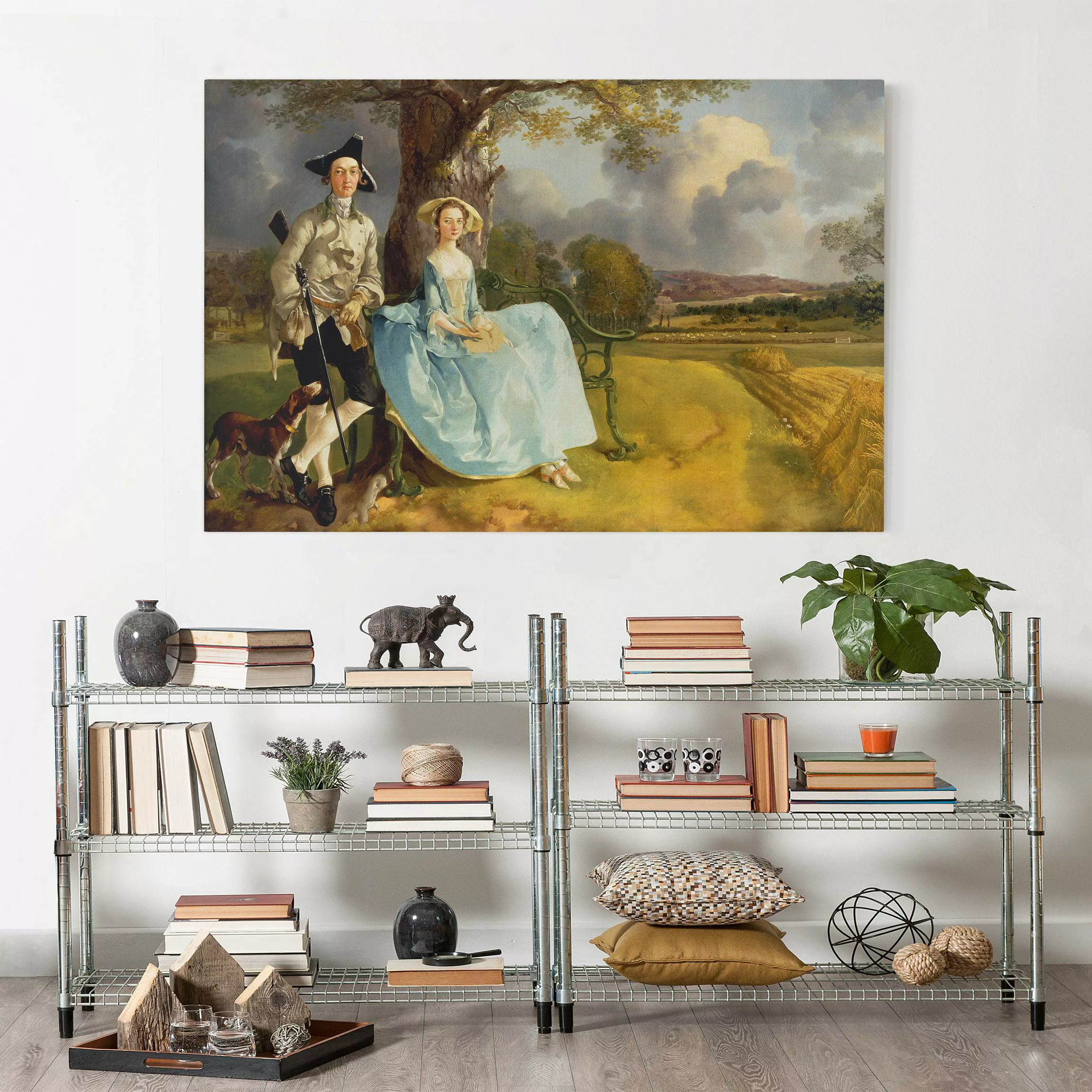 Leinwandbild Kunstdruck - Querformat Thomas Gainsborough - Das Ehepaar Andr günstig online kaufen