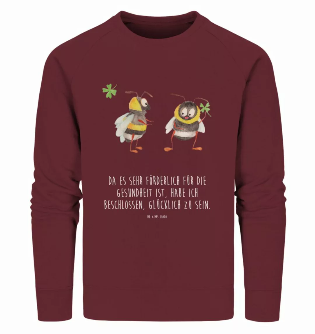 Mr. & Mrs. Panda Longpullover Größe L Hummeln Kleeblatt - Burgundy - Gesche günstig online kaufen