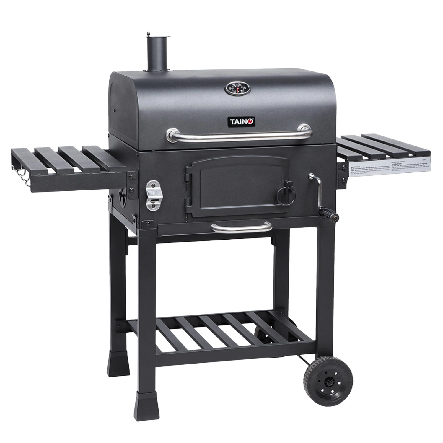 Taino Hero XL Holzkohlegrill BBQ Grillwagen Smoker Räucherofen Kohle günstig online kaufen