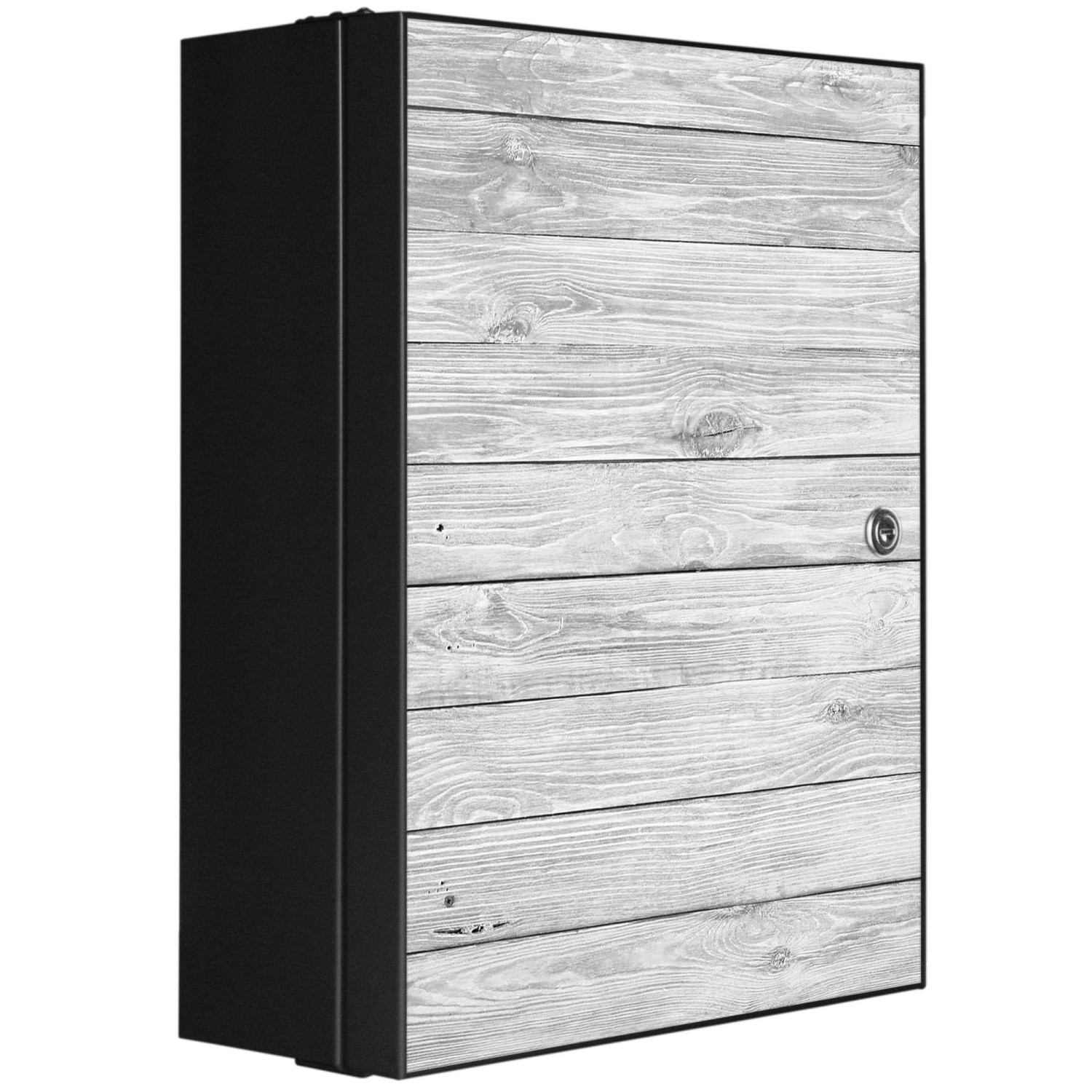 Banjado XXL Medizinschrank Abschliessbar 35x46x15cm Arzneischrank Anthrazit günstig online kaufen