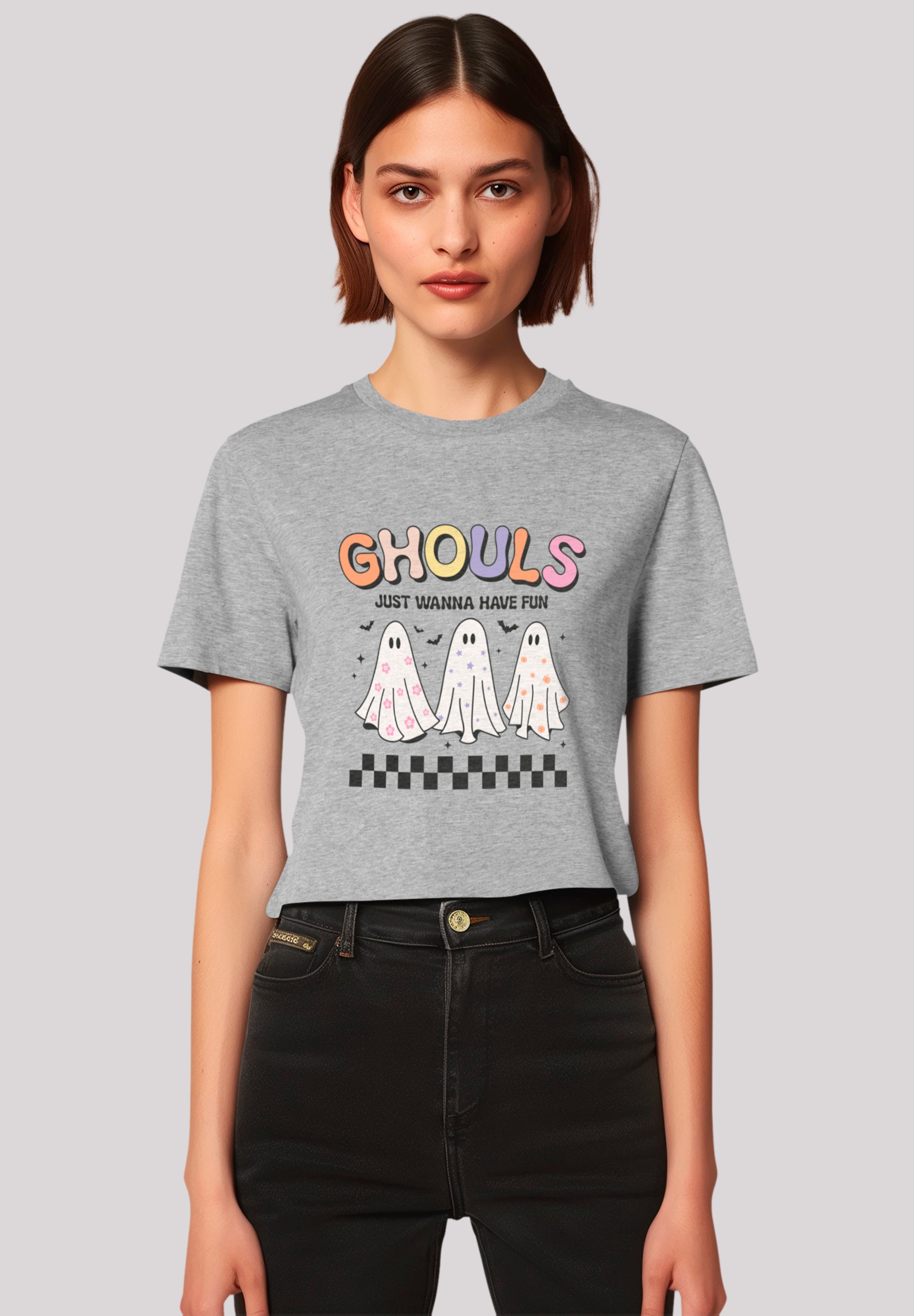 F4NT4STIC T-Shirt "Retro Halloween Ghouls just wanna have fun", Premium Qua günstig online kaufen