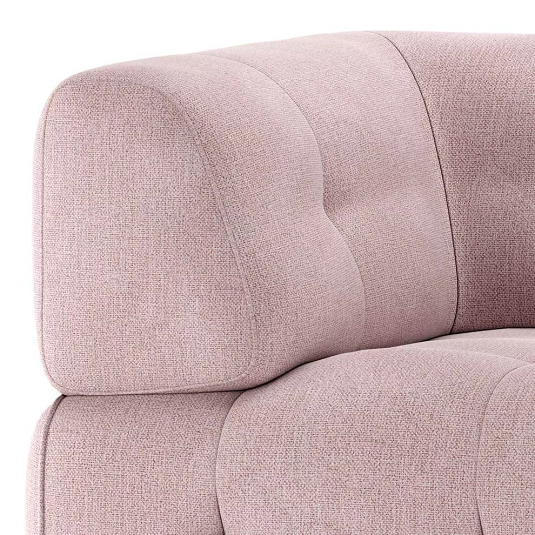 Modulsofa Ecke links mit Armlehnen Mauve Flachgewebe günstig online kaufen