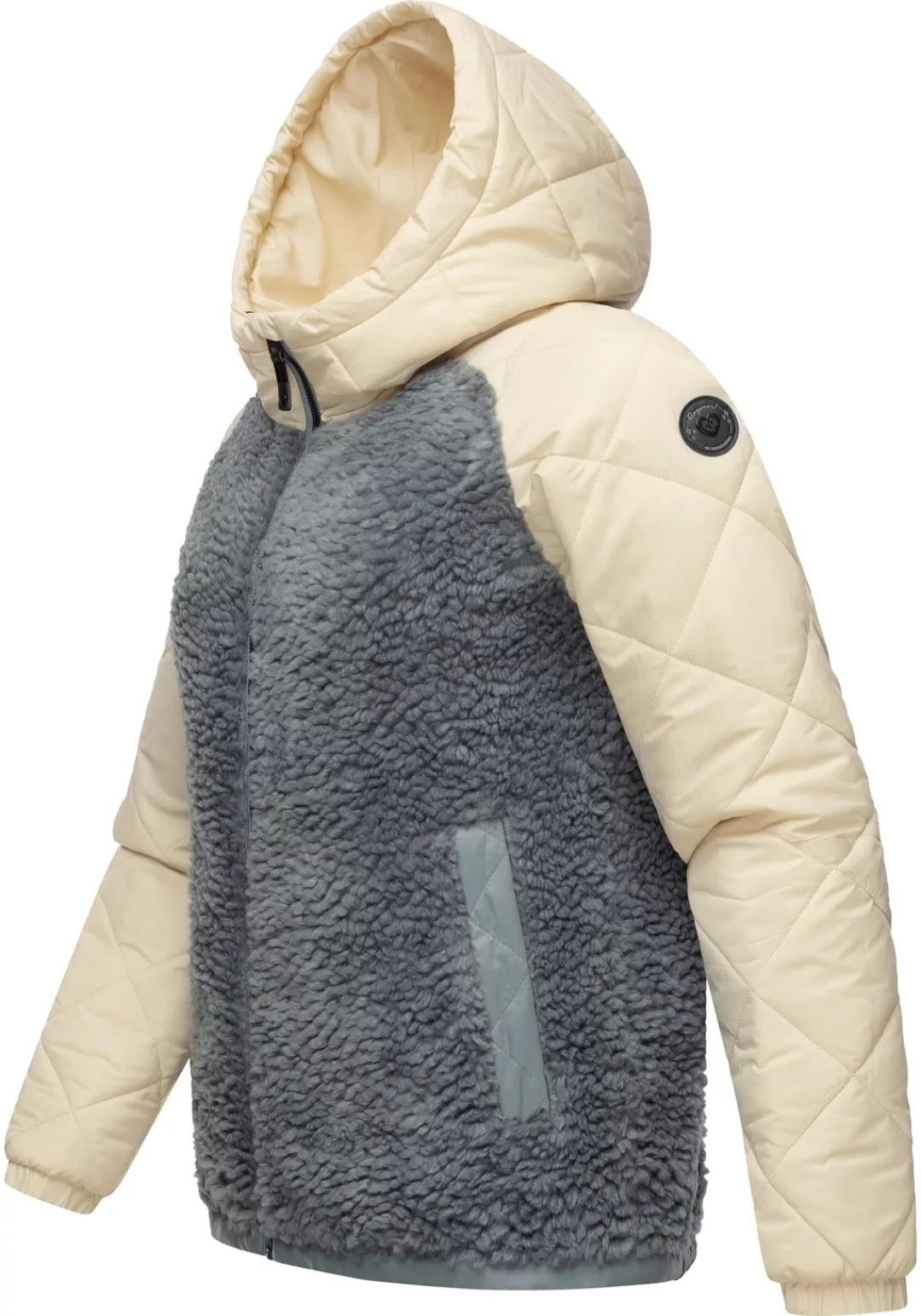 Ragwear Outdoorjacke "Leeloo", mit Kapuze, Damen Übergangsjacke aus Teddyfl günstig online kaufen