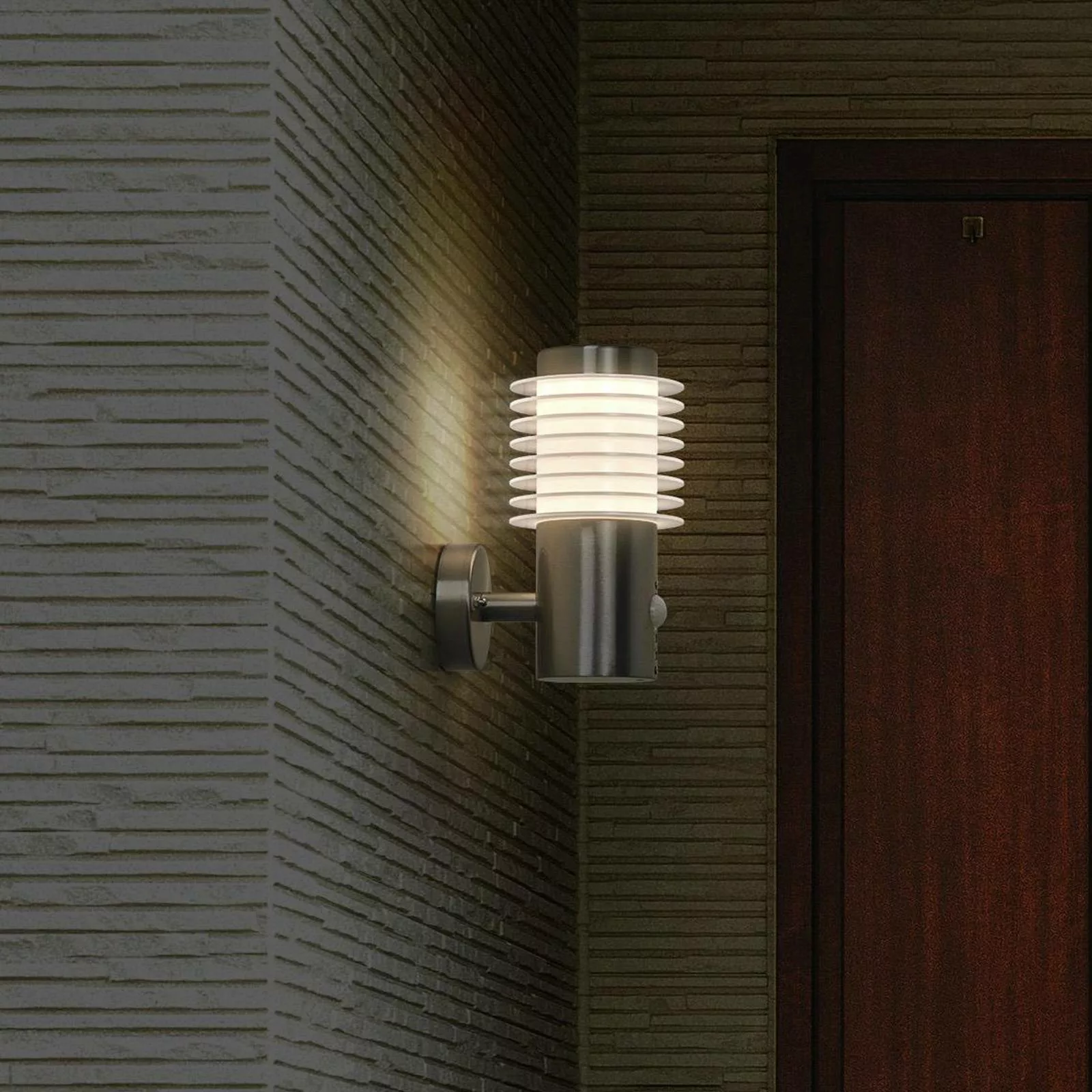 LEDVANCE LED-Wandlampe Endura Style Rondo Edelstahl Sensor günstig online kaufen