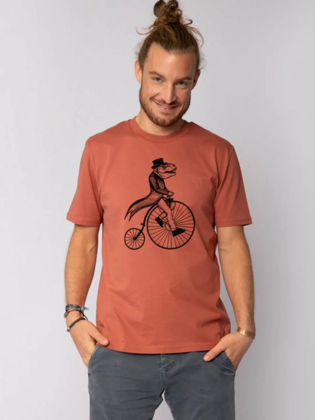 wat? Apparel T-Shirt T-Rex auf Fahrrad günstig online kaufen