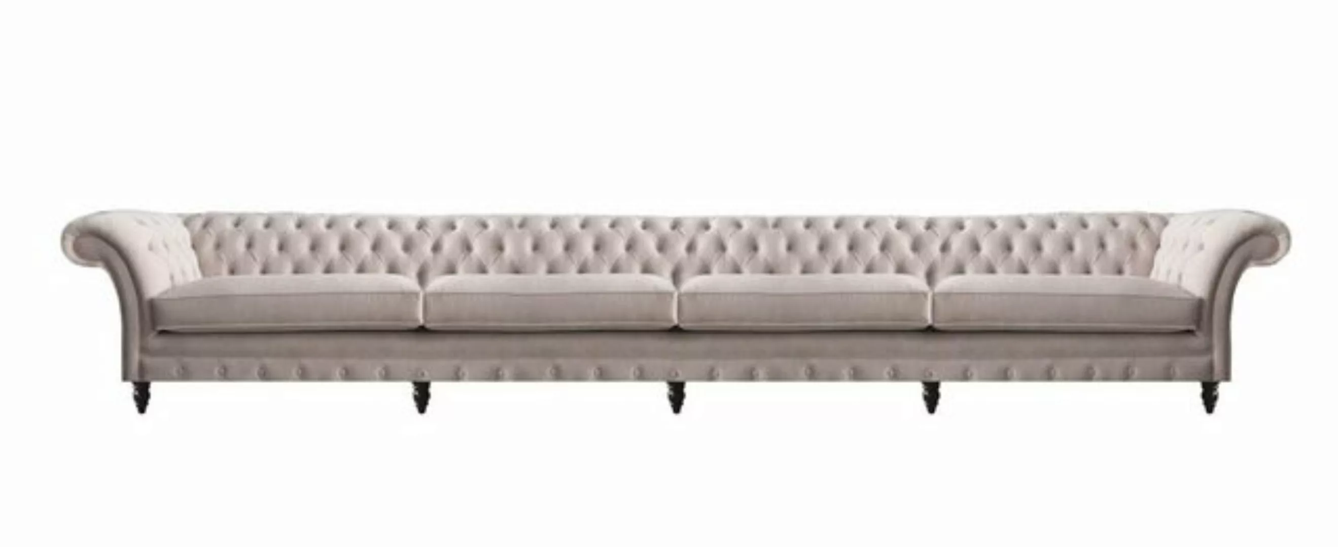 Xlmoebel Sofa Vierer-Sitz Sofa aus Stoff Polsterung, modernes Chesterfield- günstig online kaufen