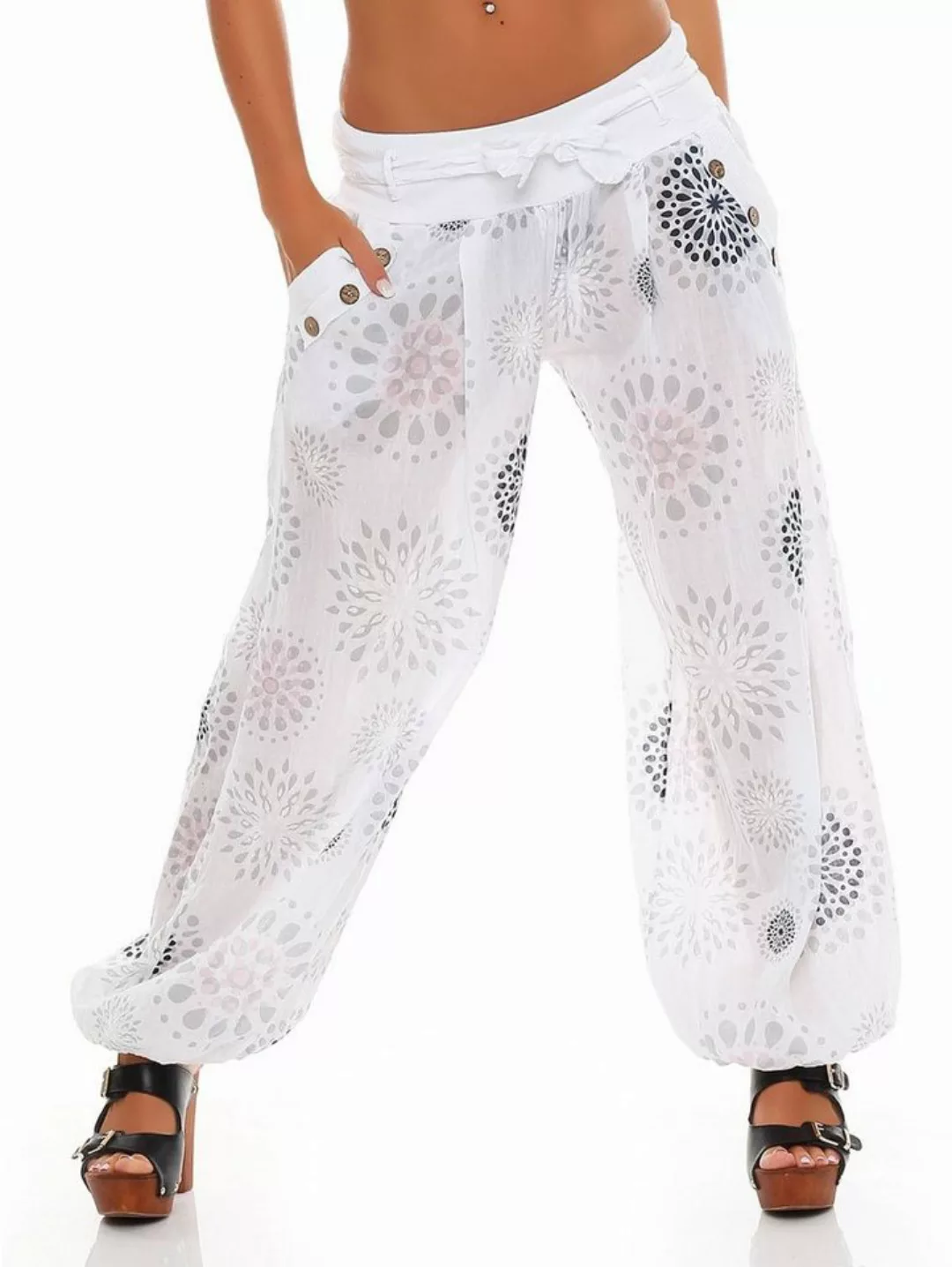 malito more than fashion Haremshose 3481 Pumphose Aladinhose mit Print Einh günstig online kaufen