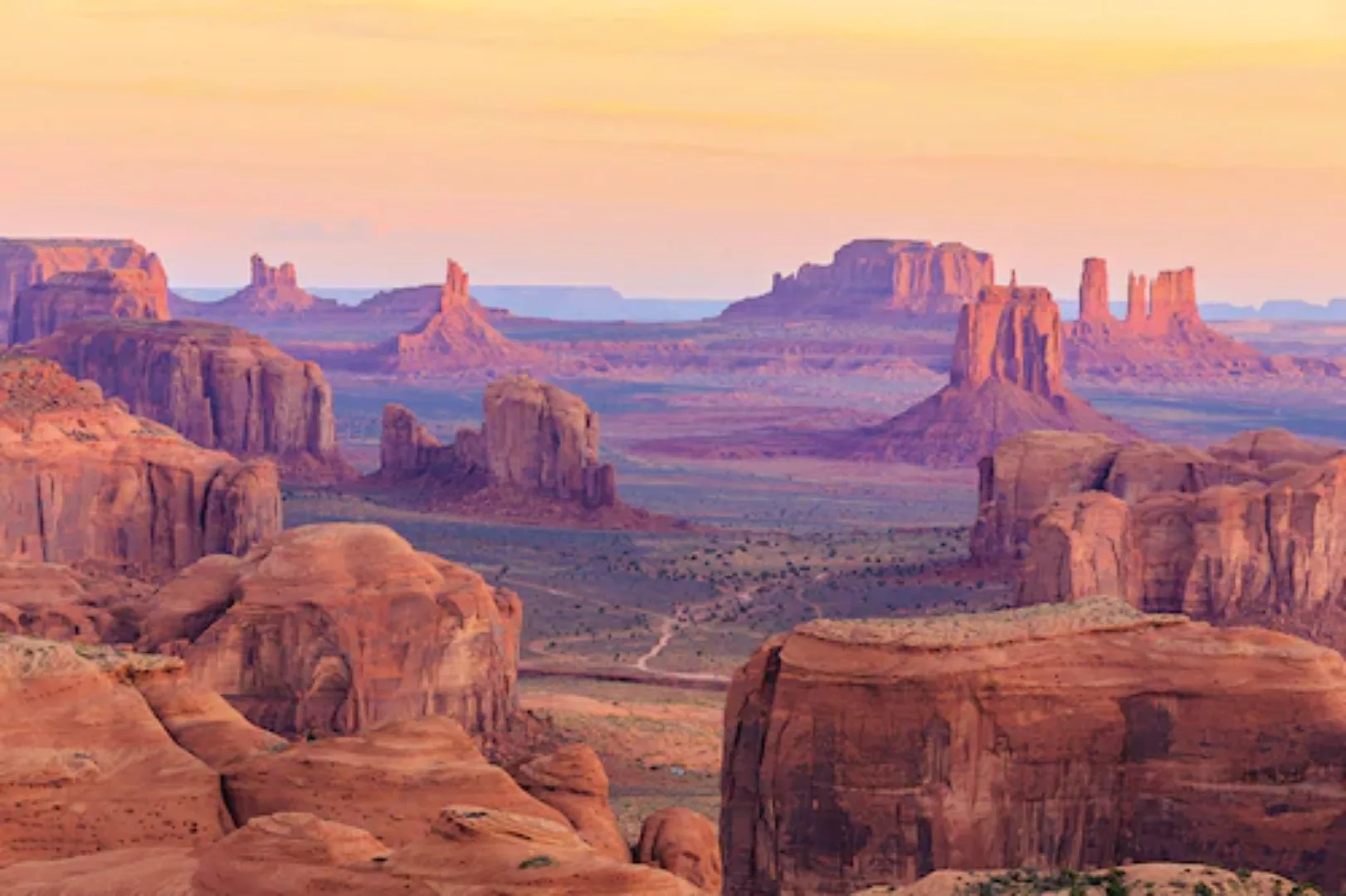 Papermoon Fototapete »Hunts Mesa Sunrise« günstig online kaufen