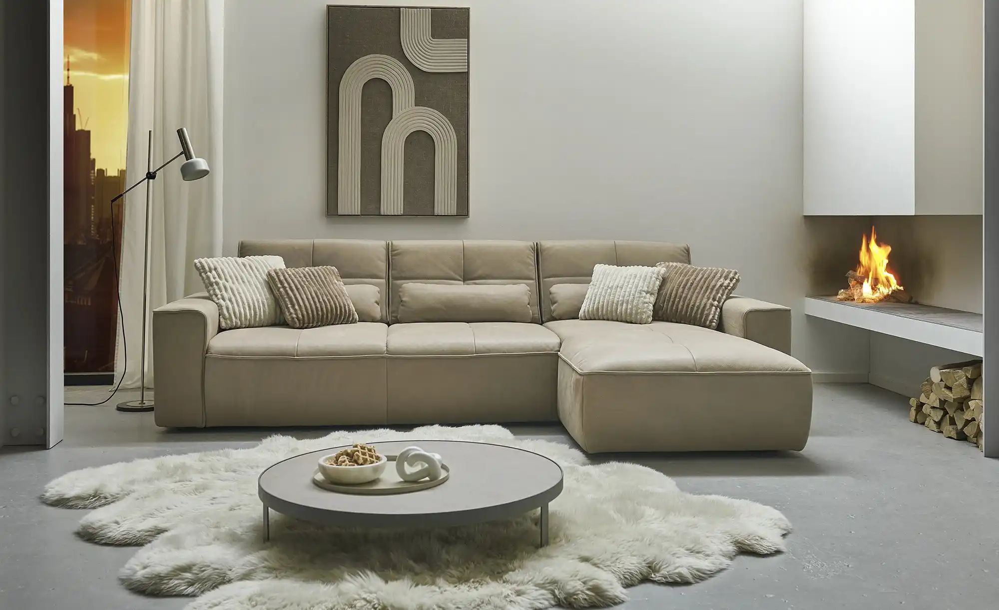 meinSofa Ecksofa  Mick ¦ beige ¦ Maße (cm): B: 295 H: 85 T: 188 Polstermöbe günstig online kaufen