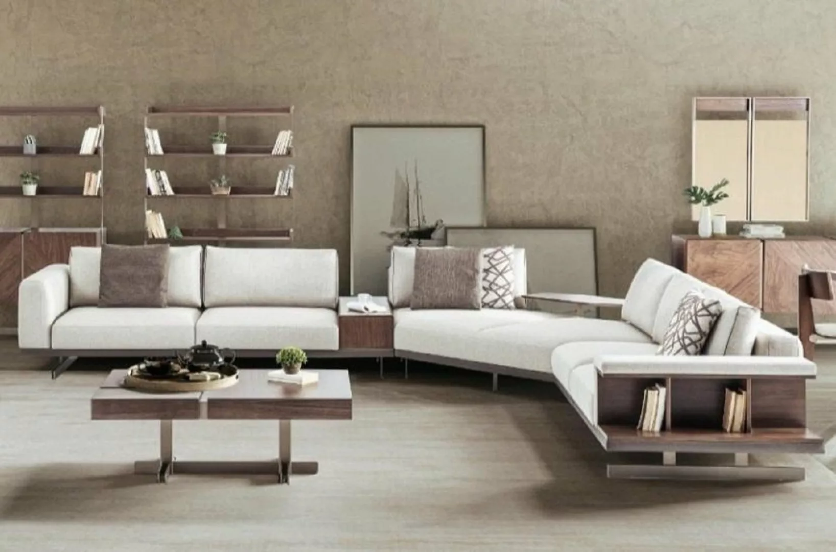 JVmoebel Ecksofa Grau Ecksofa L Form Sofa Sofas Moderne Möbel Couchen, 1 Te günstig online kaufen