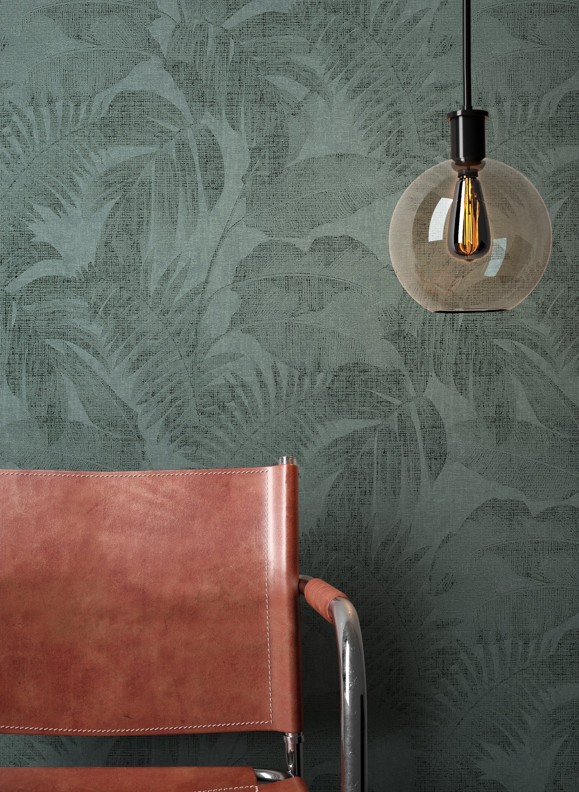 Newroom Vliestapete, Grün Tapete Dschungel Floral günstig online kaufen