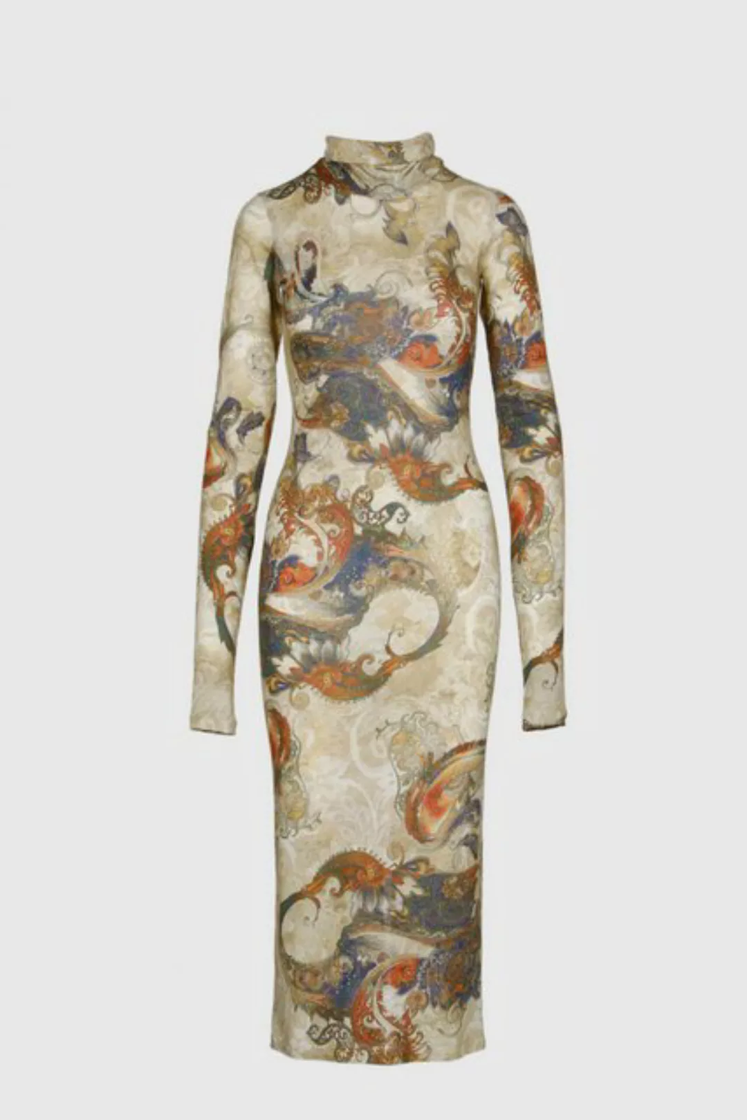 Boscana Neckholderkleid Kleid in Creme mit Paisley Druck günstig online kaufen