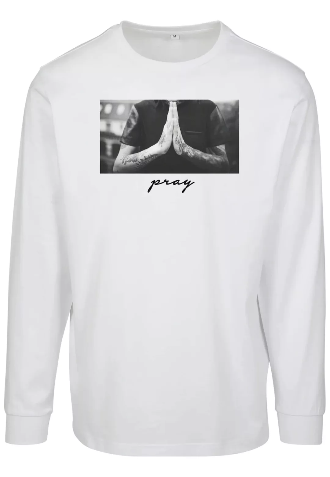 MisterTee Longsleeve "MisterTee Herren Pray Longsleeve", (1 tlg.) günstig online kaufen