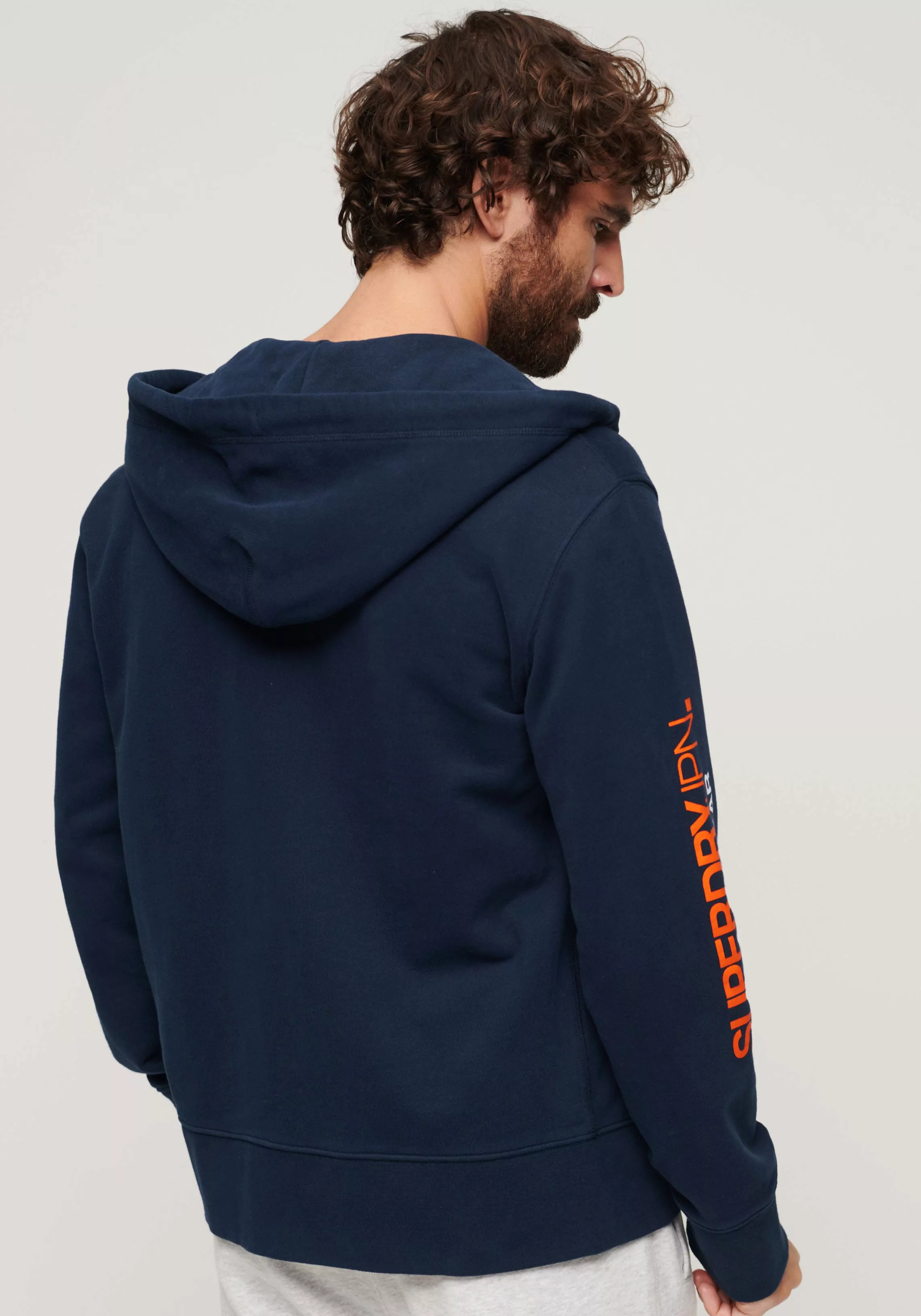 Superdry Sweatjacke SD-SPORTSWEAR LOGO LOOSE ZIP HOOD günstig online kaufen