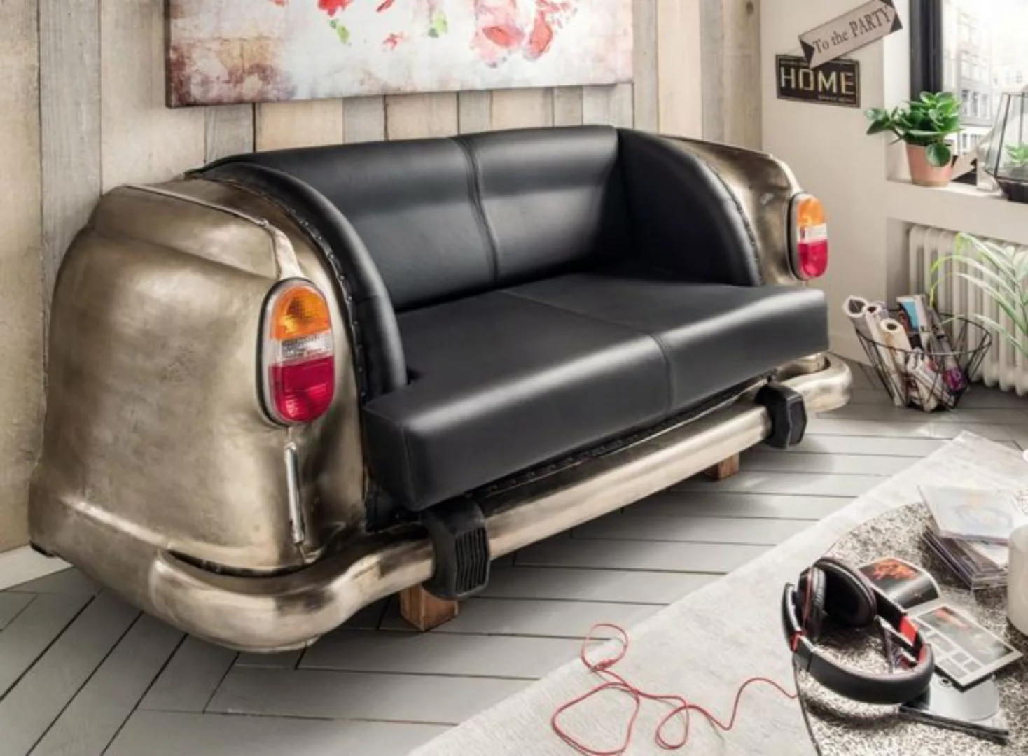 More2Home Sofa Autosofa AMBASSADOR, 2-Sitzer Heck silber, 158 cm breit günstig online kaufen