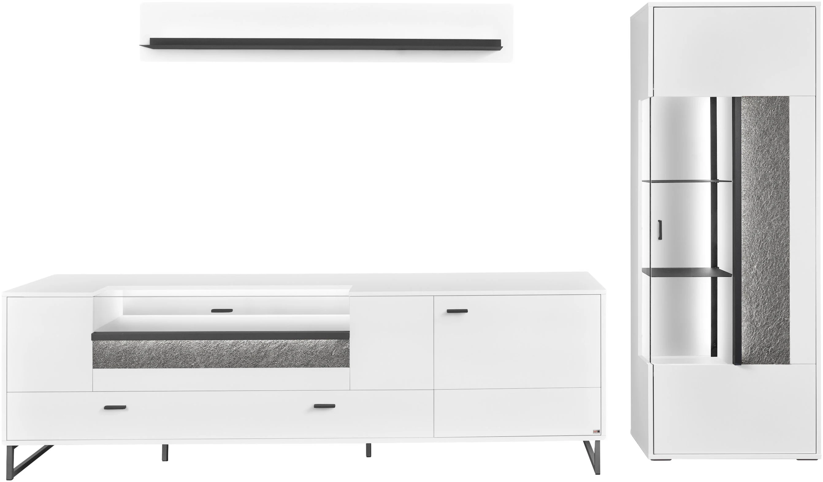 set one by Musterring TV-Wand "Deltona", (3 St.), Zierelemente aus Sandstei günstig online kaufen