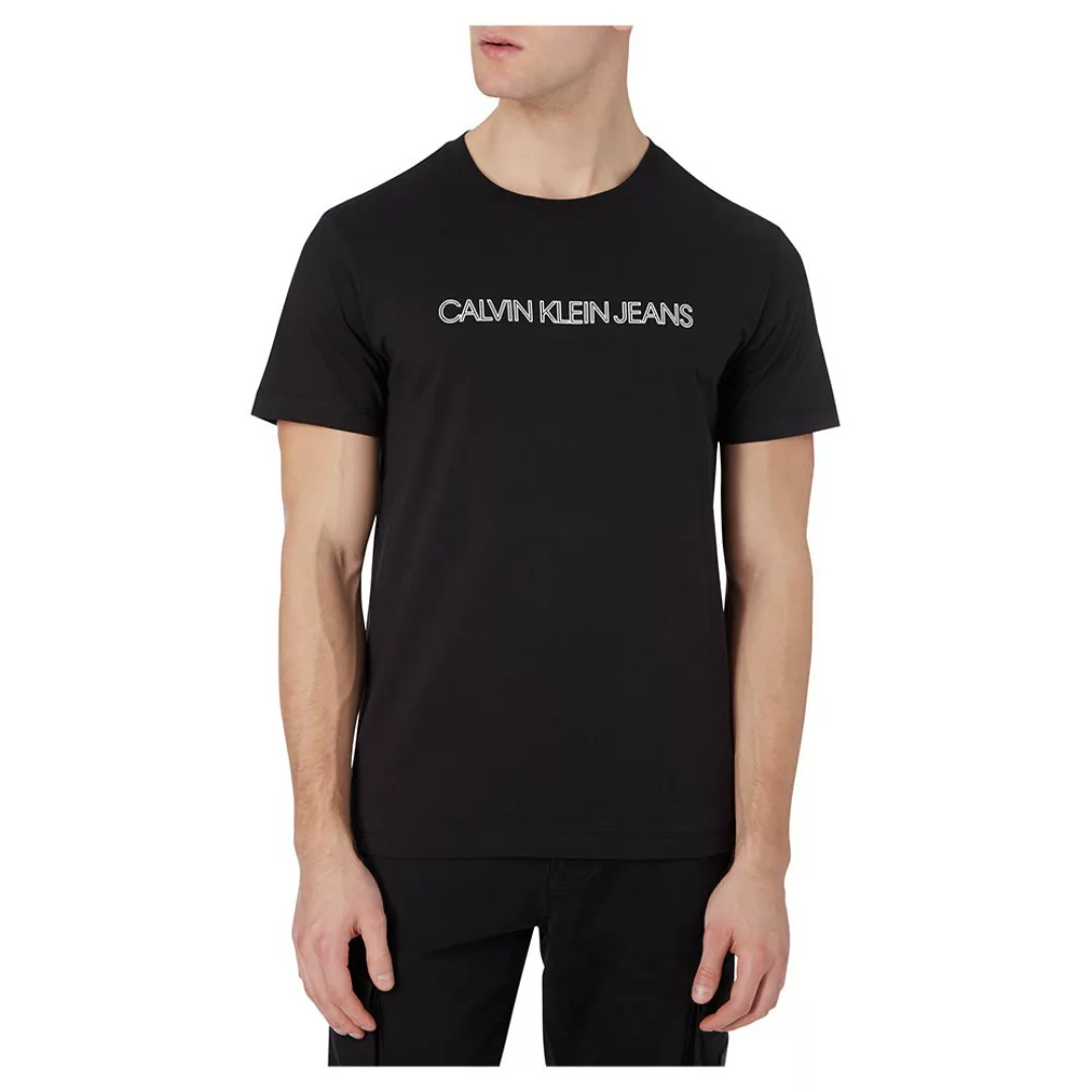 Calvin Klein Jeans Outline Logo Back Print Kurzärmeliges T-shirt XL Ck Blac günstig online kaufen