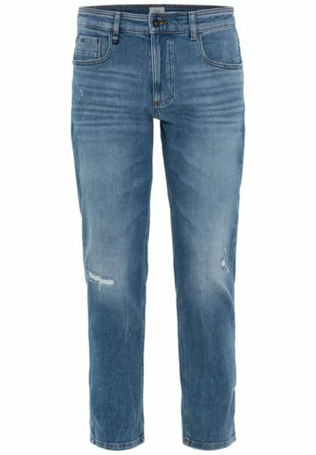 camel active 5-Pocket-Jeans Tapered Fit Destroyed Jeans mit Smartphone Tasc günstig online kaufen