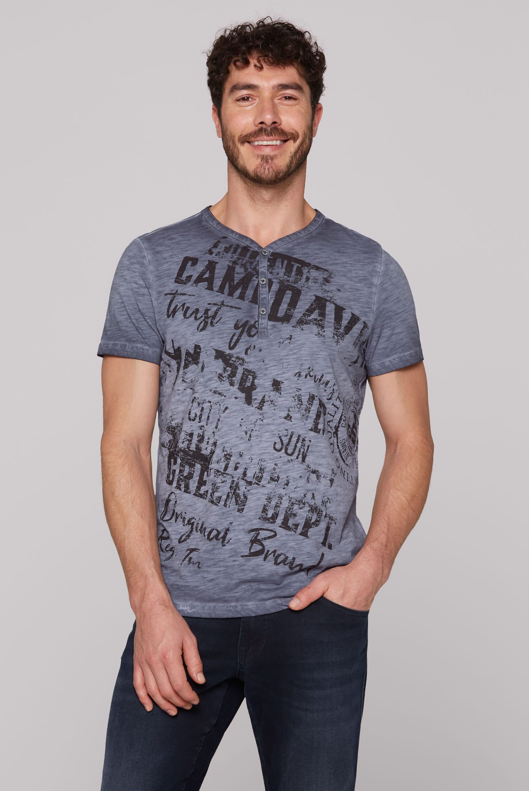 CAMP DAVID V-Shirt, aus Baumwolle günstig online kaufen