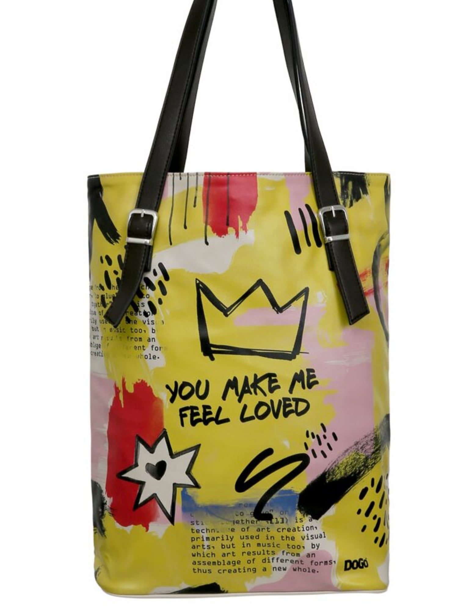 DOGO Umhängetasche "Damen Tall Bag The Creation of the Collage Vegan Damen günstig online kaufen