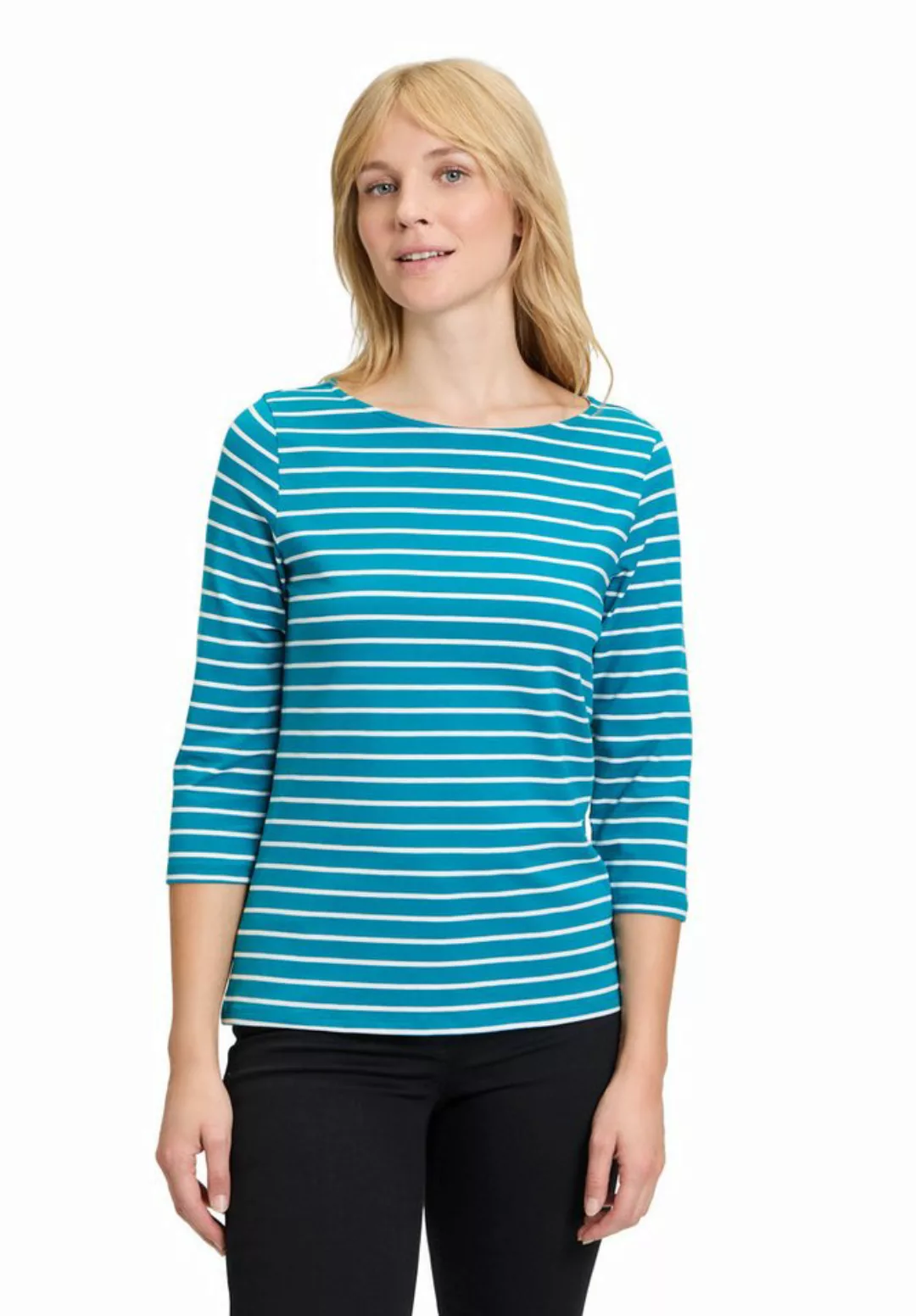 Betty Barclay 3/4-Arm-Shirt Betty Barclay Ringelshirt mit U-Boot-Ausschnitt günstig online kaufen