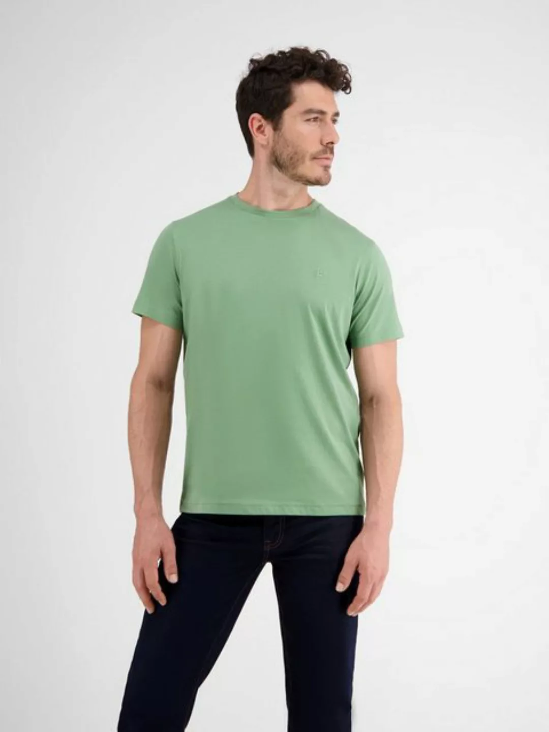 LERROS T-Shirt Logoprägung an der Brust günstig online kaufen