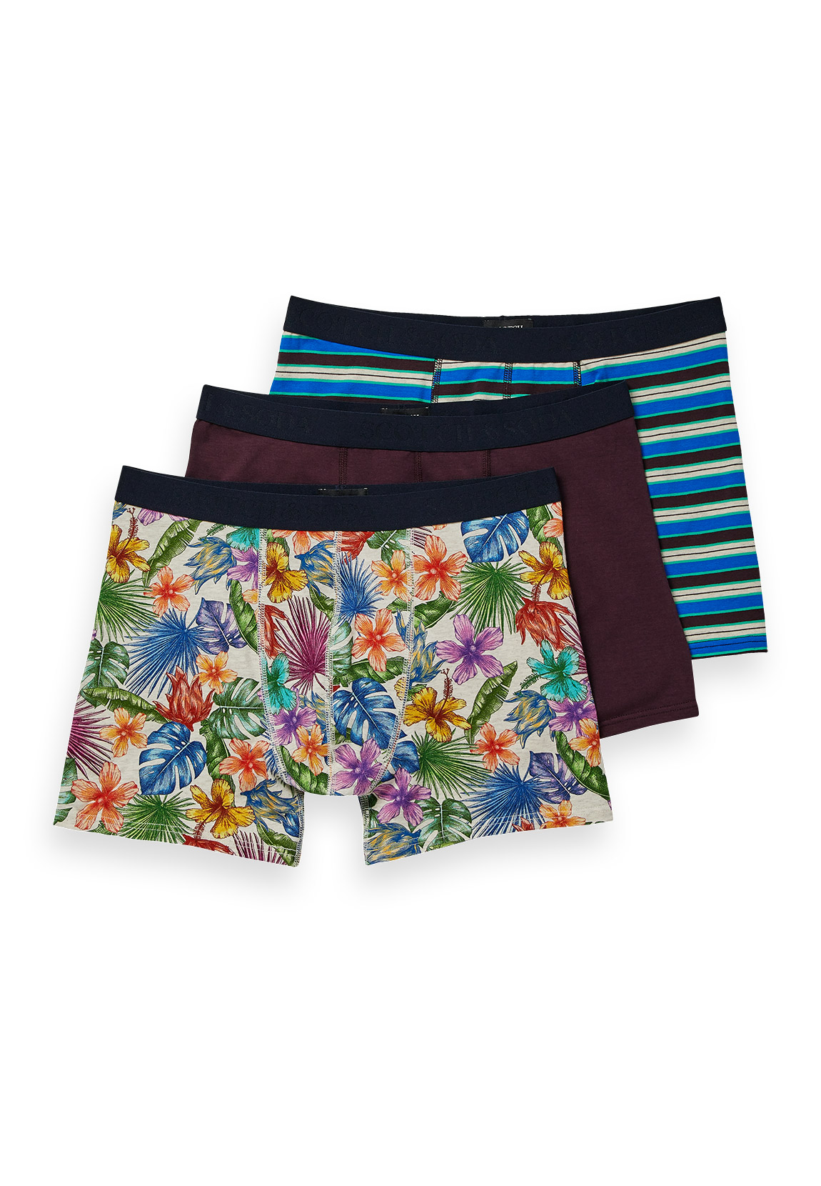 Scotch & SodaHerren 3er-Pack Boxershorts PRINTED BOXER SHORTS 166778 Combo günstig online kaufen