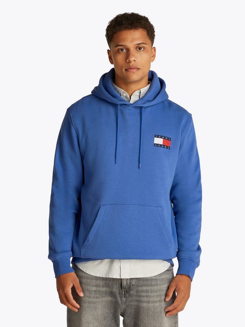 Tommy Jeans Sweatshirt TJM REG ESSENTIAL FLAG HOOD EXT mit bedruckten Marke günstig online kaufen