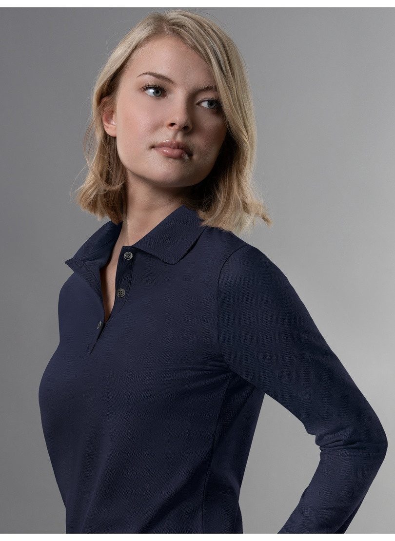Trigema Poloshirt "TRIGEMA Langarm Poloshirt", (1 tlg.) günstig online kaufen