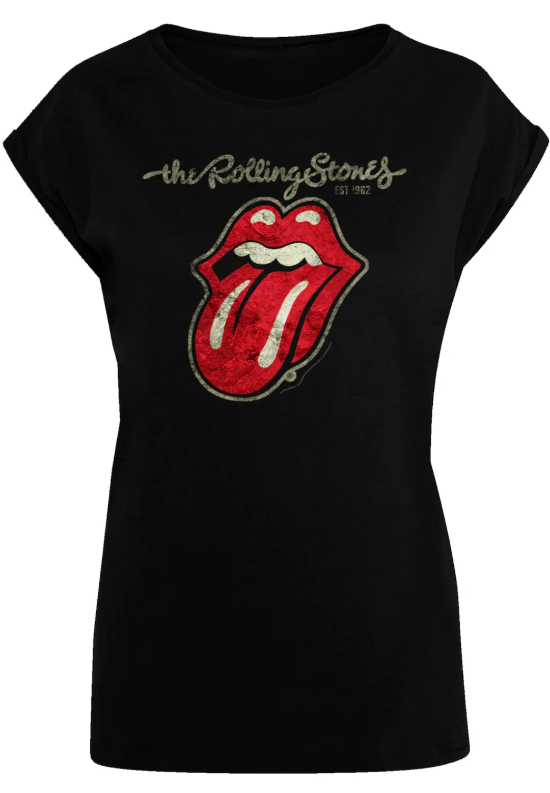 F4NT4STIC T-Shirt "The Rolling Stones Plastered Tongue Washed", Premium Qua günstig online kaufen