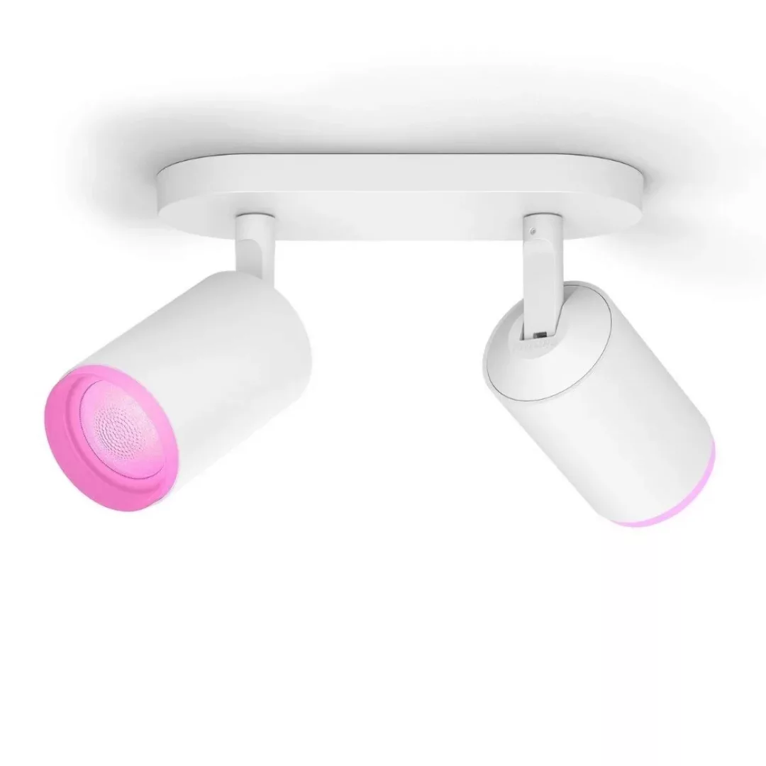 Philips Hue Bluetooth White & Color Ambiance Spot Fugato in Schwarz 2x 5,7W günstig online kaufen