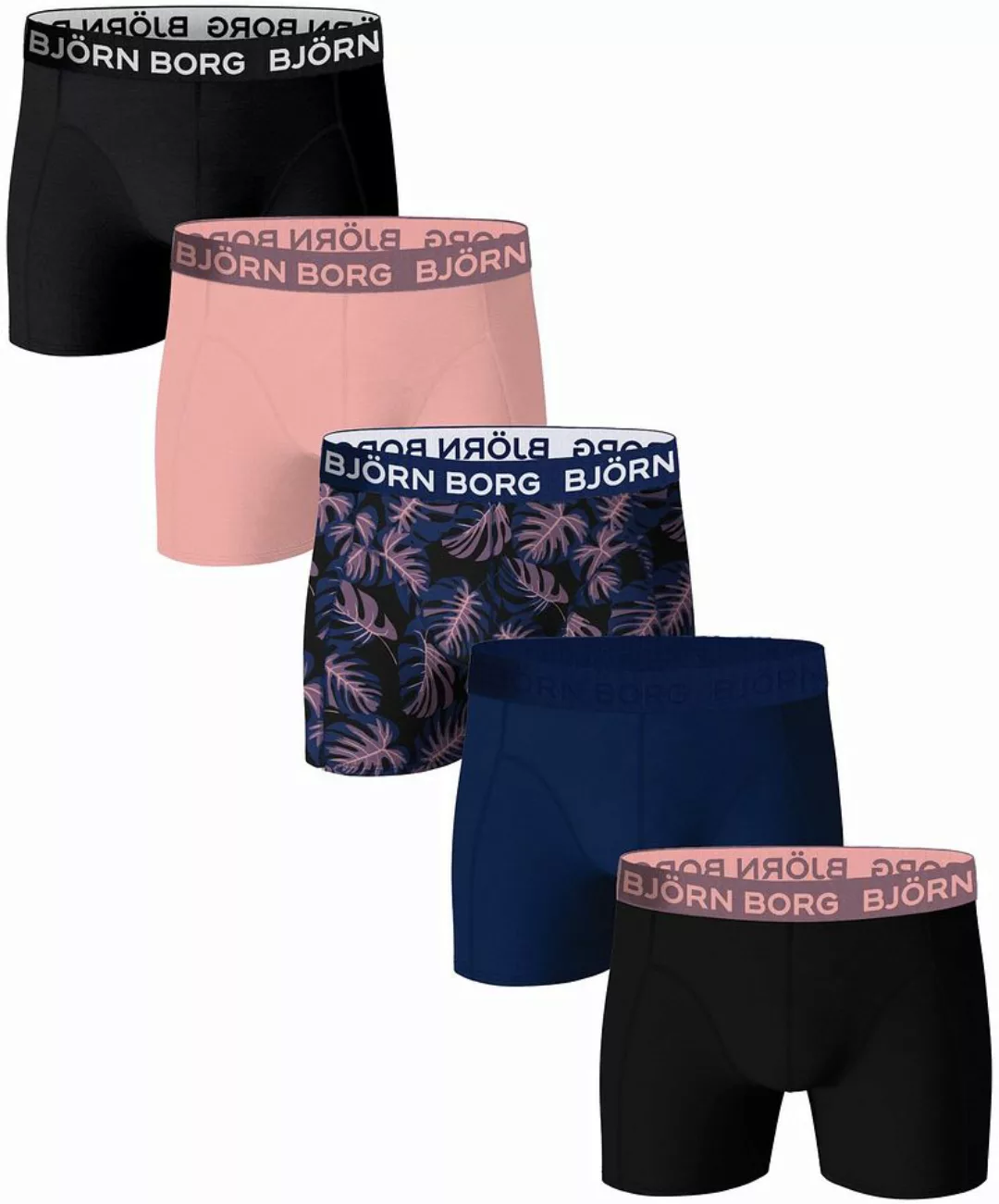 Bjorn Borg Boxers Cotton Stretch 5-Pack Multicolour - Größe XXL günstig online kaufen