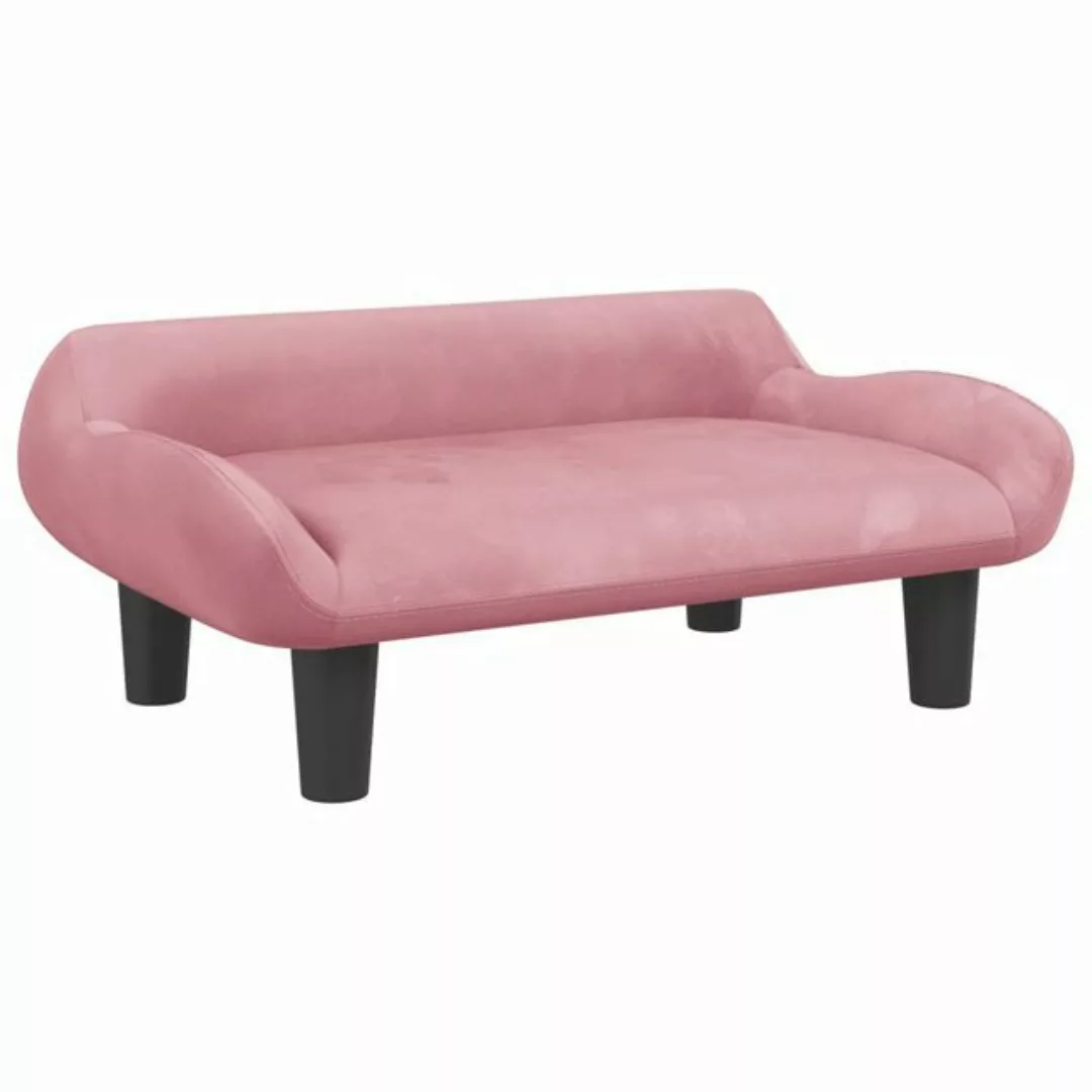 vidaXL Kindersofa Kindersofa Rosa 70x40x24 cm Samt Kindercouch Kindermöbel günstig online kaufen