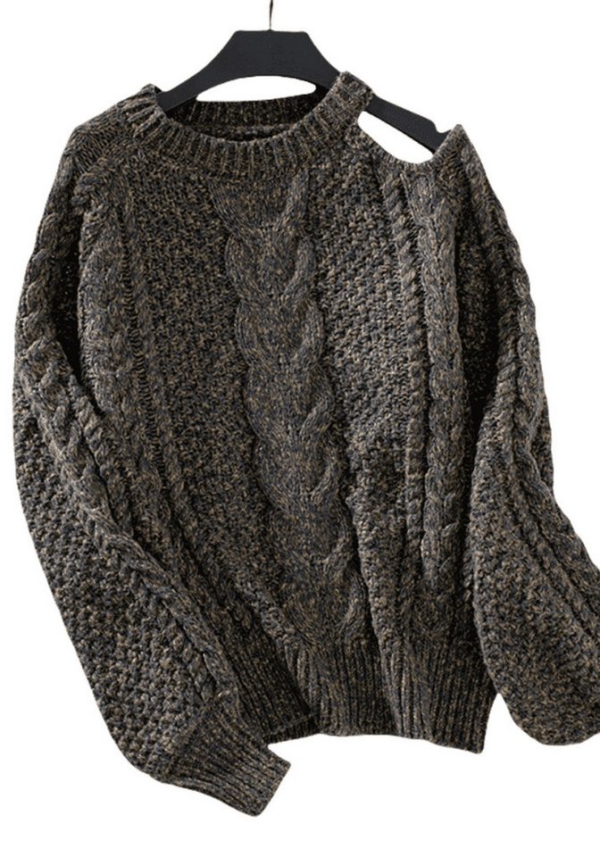 Nebelmeer Strickpullover Pullover Pullover Damen Herbst Winter Modischer Al günstig online kaufen